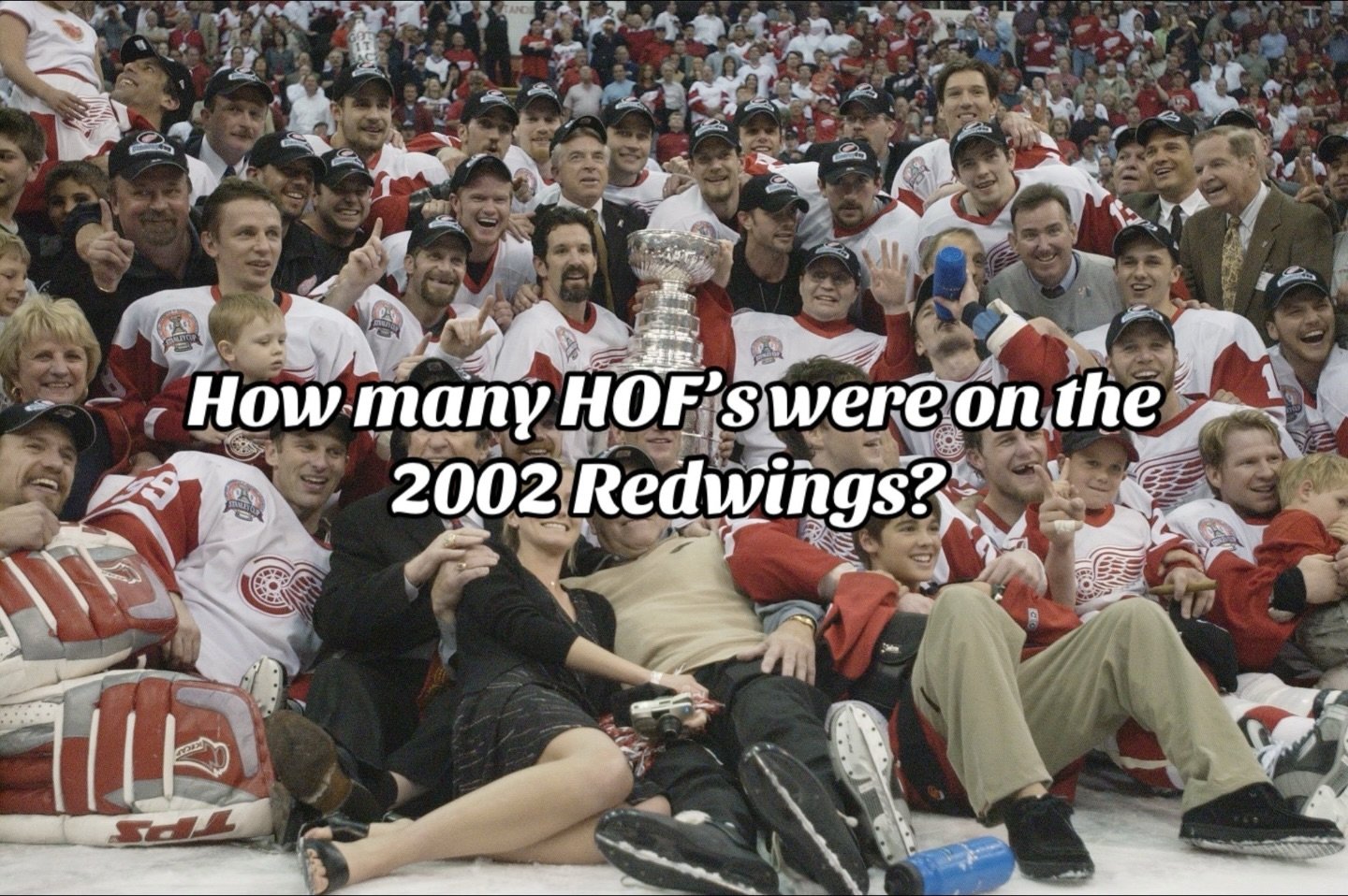 The 2002 Stanley Cup Red Wings roster was STACKED&hellip; and brought home the 3rd Stanley Cup for Detroit in the last six years. 🐙

But how many Hall of Famers were on that team? 👀

A) 7
B) 9
C) 10
D) 12

No Googling&hellip;.
No asking around.

Dr