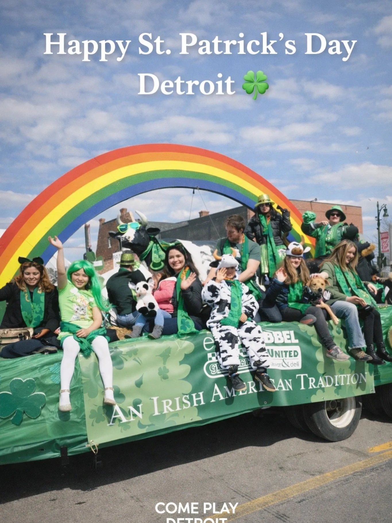 For 68 years now, the St. Patrick&rsquo;s Day Parade in Detroit has run straight through Corktown.

Michigan Ave is packed.
Sidewalks shoulder to shoulder.
Cheers echoing off the buildings.

Green everywhere.
People out early&hellip; and somehow stil