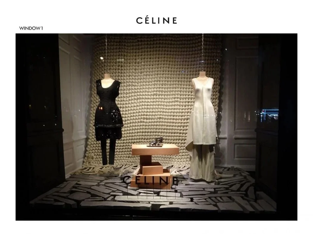 CELINE window panels SAKS Fifth Avenue NY 