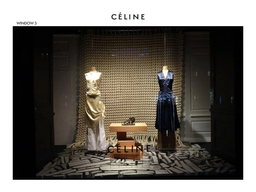 CELINE window panels SAKS Fifth Avenue NY