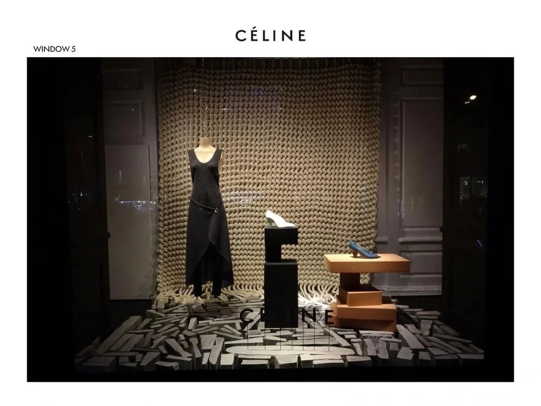 CELINE window panels SAKS Fifth Avenue NY