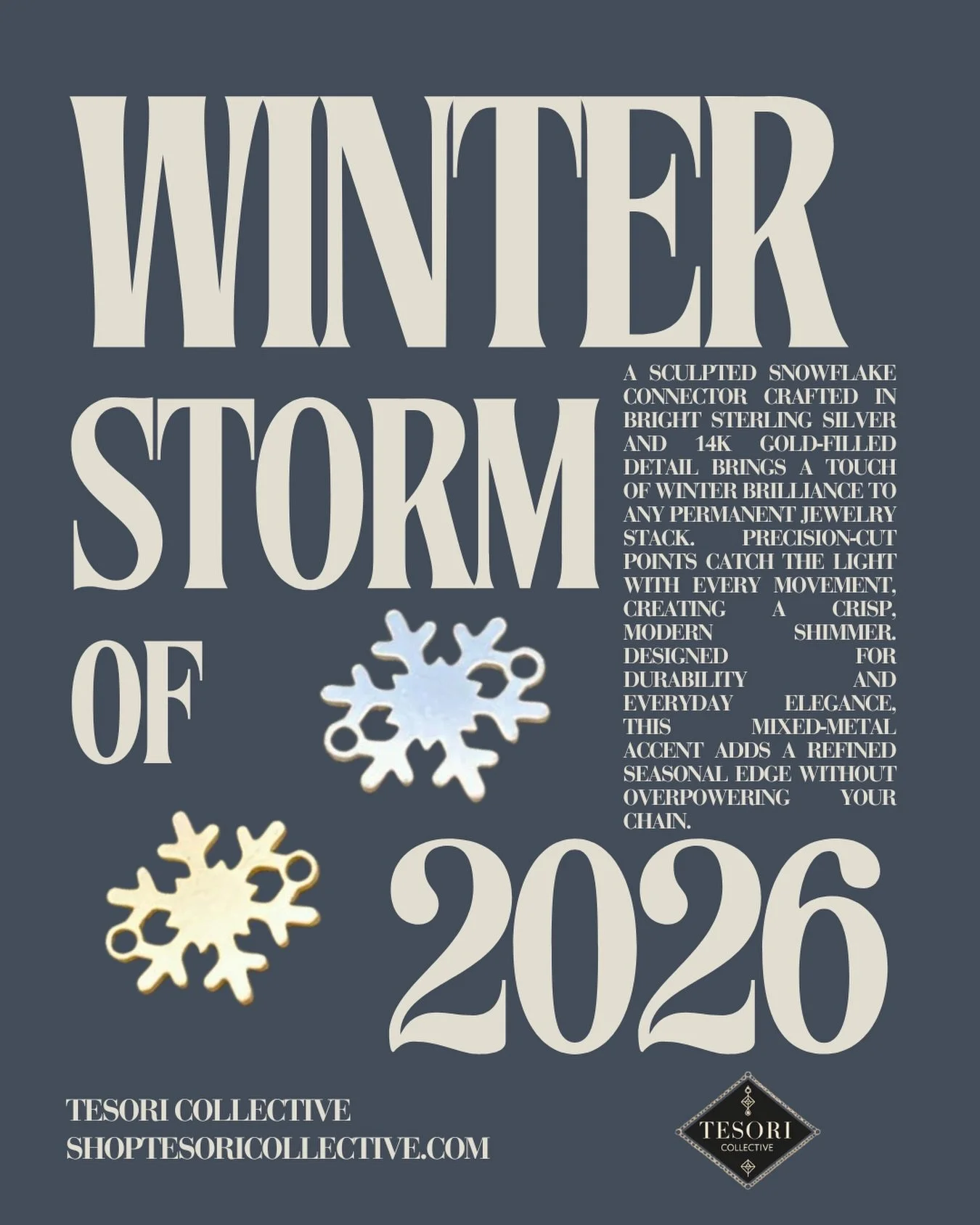 Only this city knows how to take a lake‑effect hit and still look beautiful under it.

To celebrate our winter grit and 13126 Day at The Foundry, Tesori is bringing a little sparkle to the snow:

The Snowflake Special &mdash; just $13
(a $7 savings o