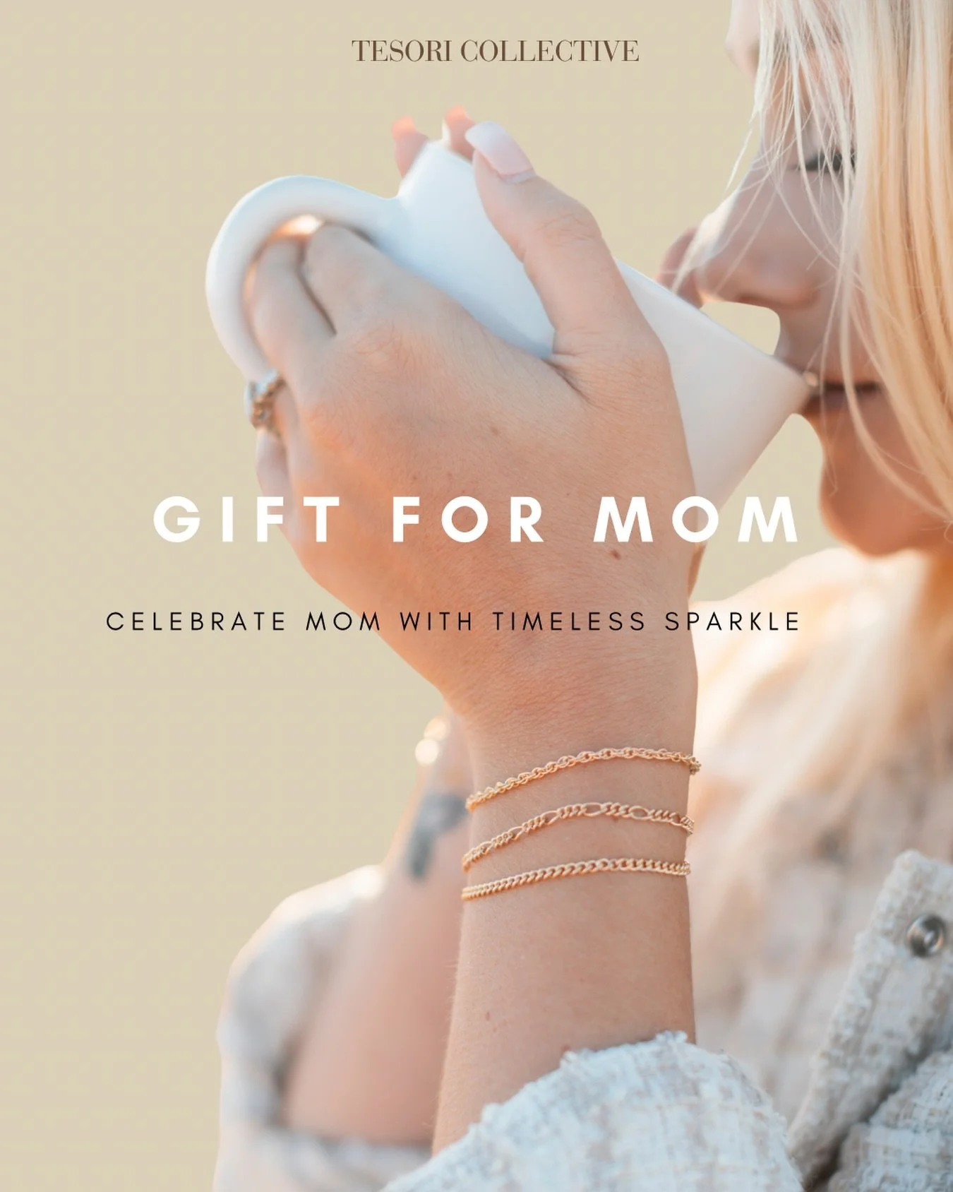 Mother&rsquo;s Day is the perfect moment to create something she&rsquo;ll wear &mdash; and cherish &mdash; forever. ✨
Tesori is more than permanent. Choose from clasps for custom pieces, birthstones, and meaningful connectors to design a bracelet, ne