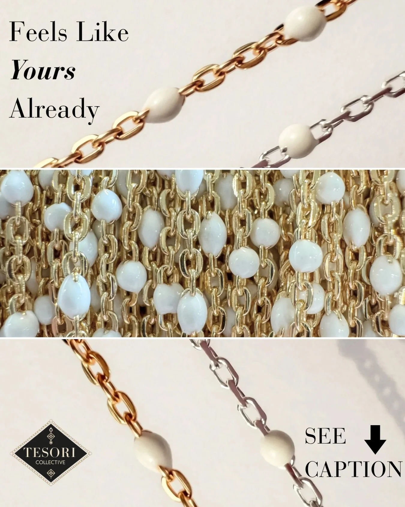 Feels like it already belongs to you&hellip; so let&rsquo;s make it official. ✨
Enter to win an Italian enamel chain in gold, silver, or both.
Tickets are live through 5/25.

Link in bio (Mystery Chain link).
After you grab your tickets, DM me with y