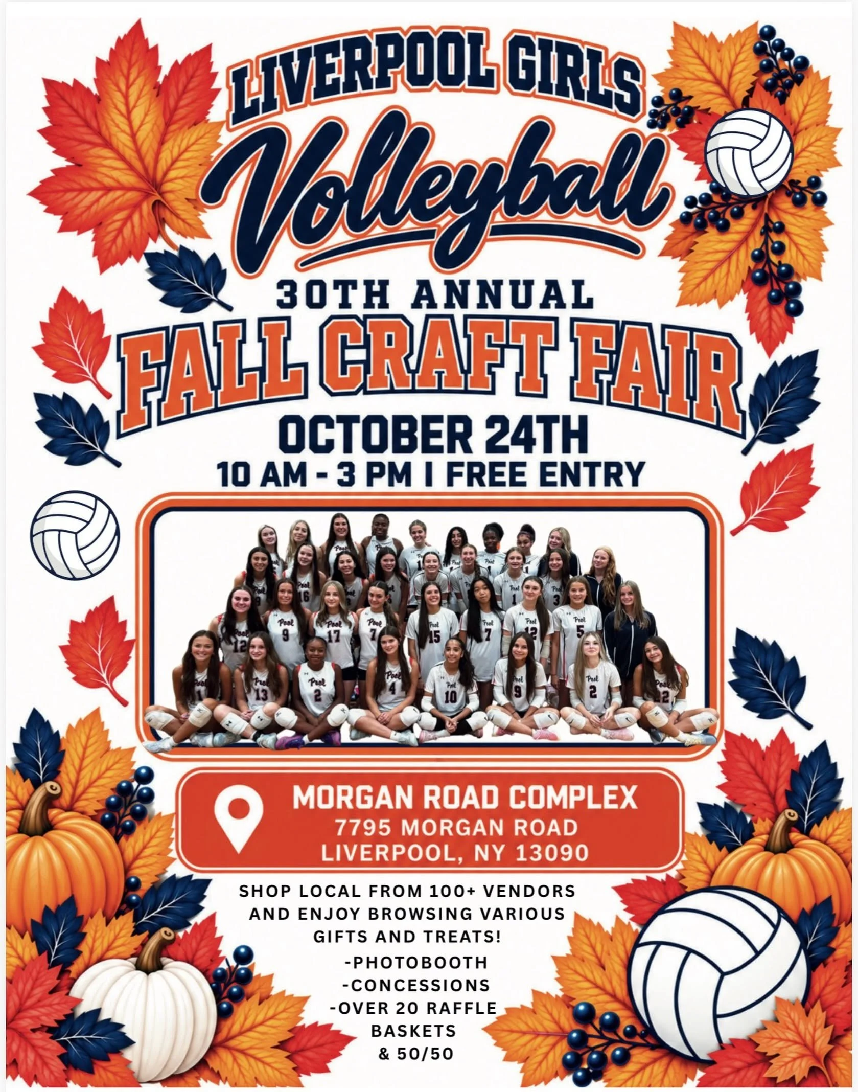 Liverpool Girls Vollyball 30th Annual Fall Craft Fair