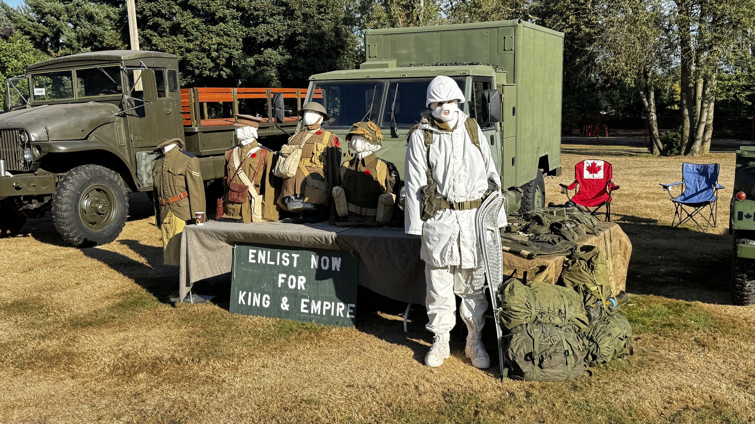 Walk for Veterans 2025. Mark Ivin display