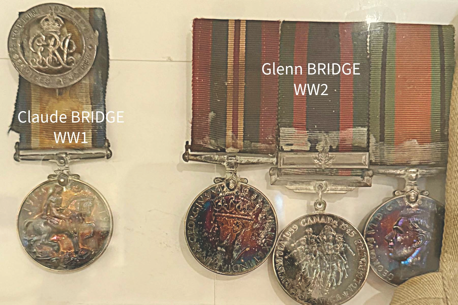 2nd Lt Henry Bridge, grandson of Claude Bridge