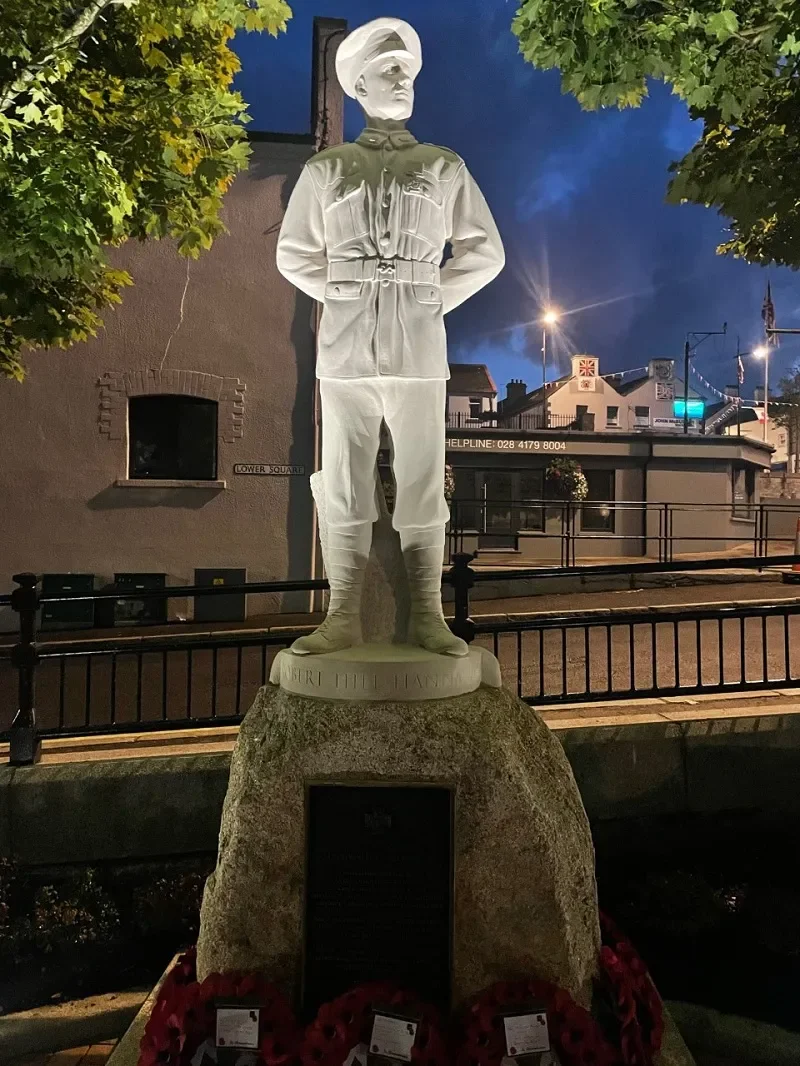 On 20 August 2022 the statue unveiled in Robert’s home town of Kilkeel at Lower Square.