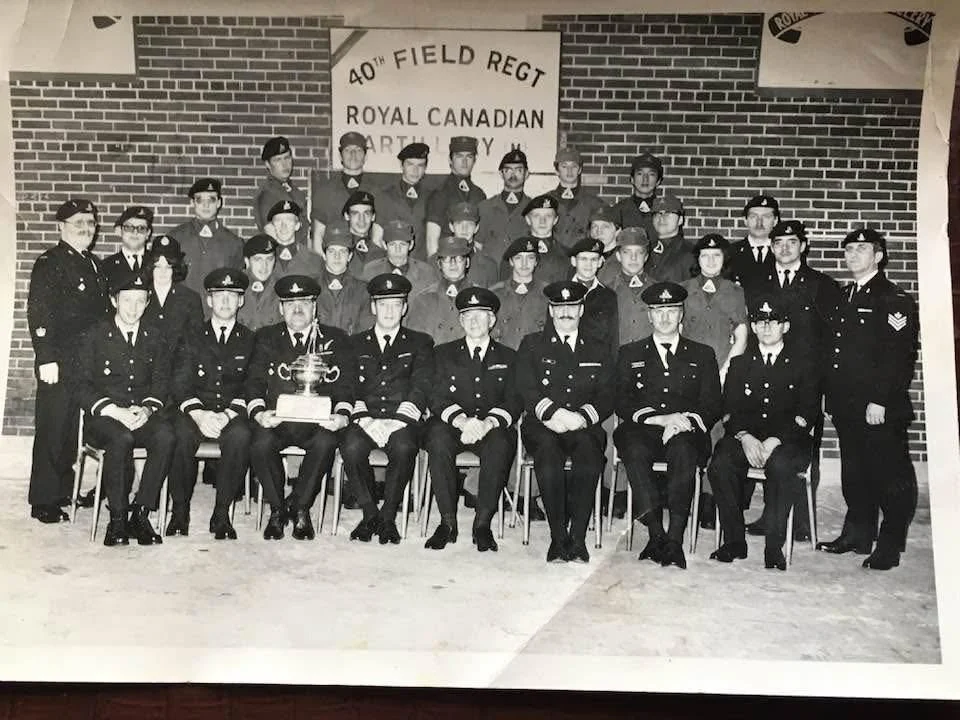 Kim Cameron 1975, CFB Shilo, Manitoba. 
top row, 2nd from right