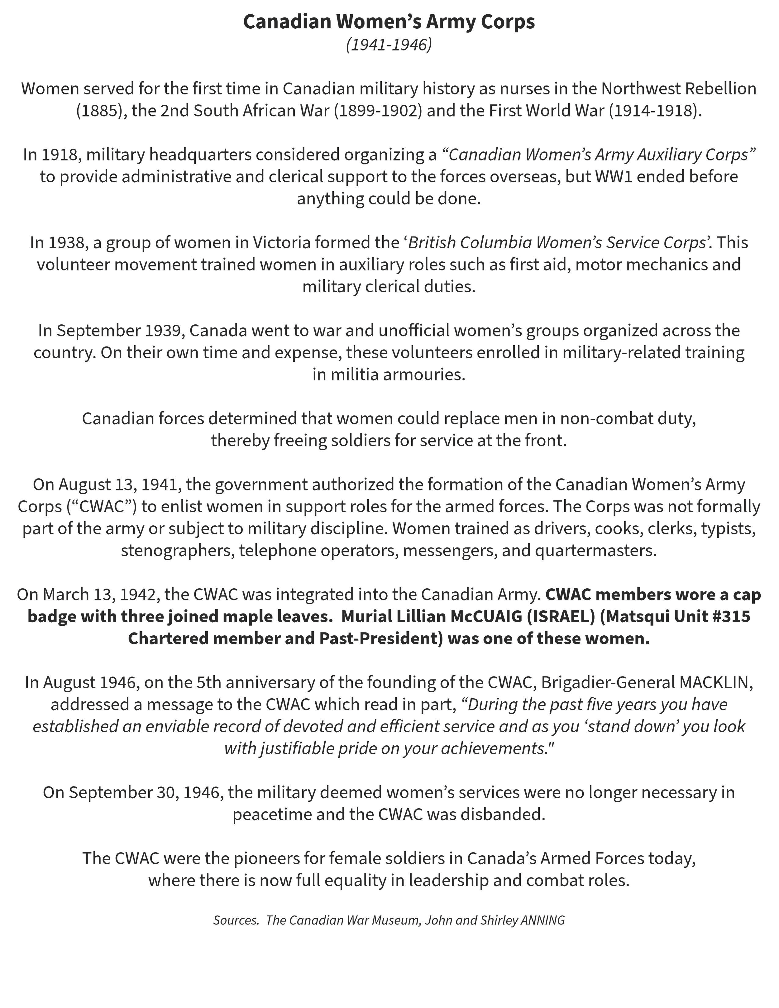 Canadian Womens Army Corps.Narrative.png