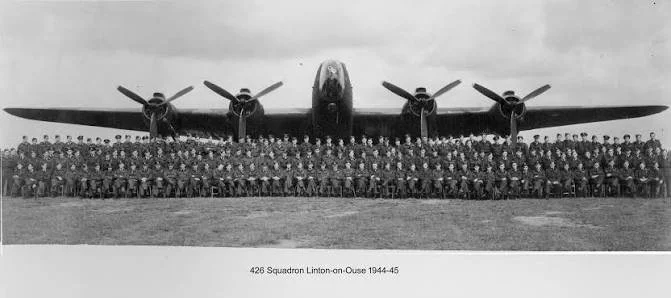 Photo of 426 Squadron at Linton-on-Ouse taken 1944-45 