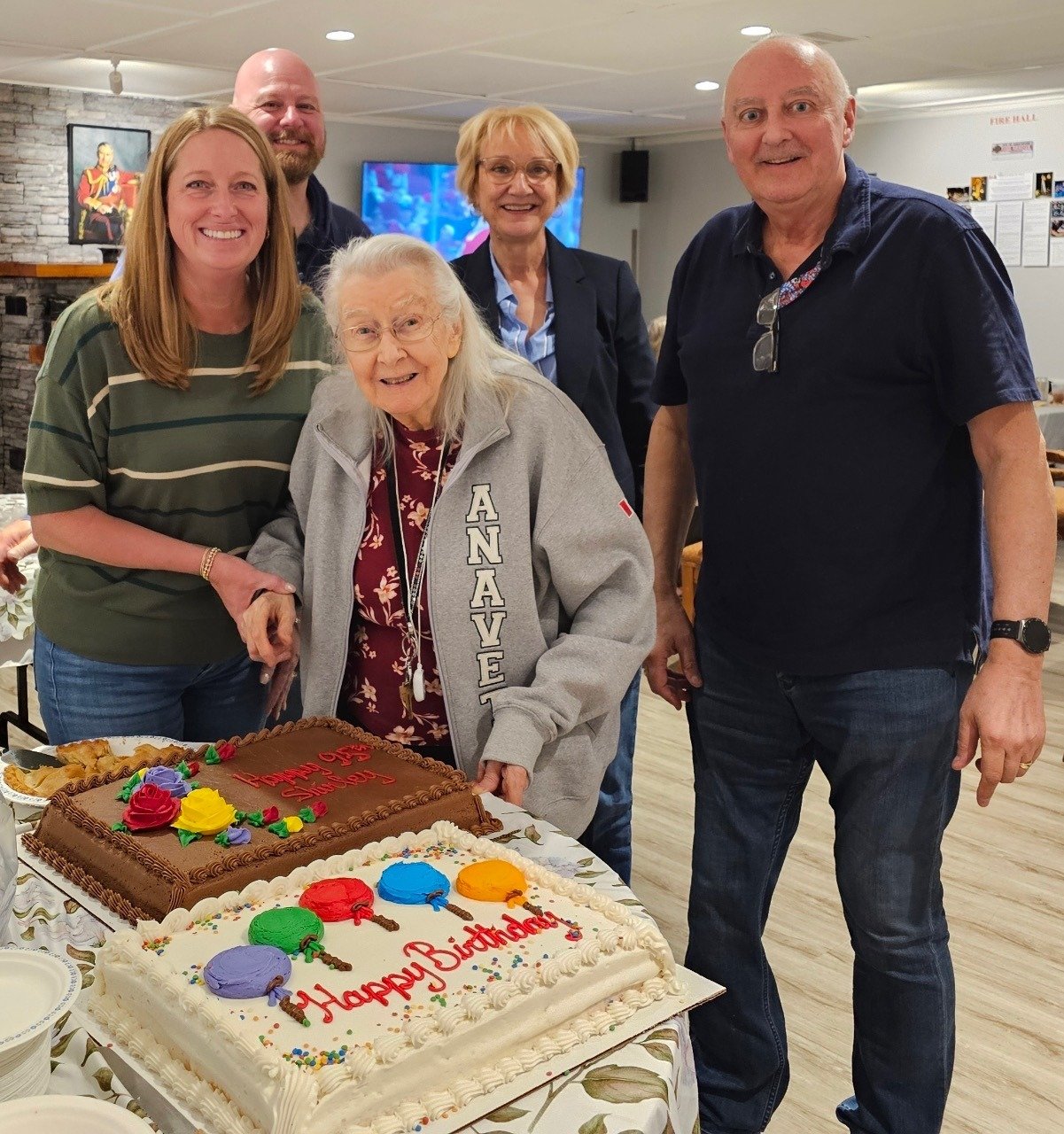 Shirley Thomas's 95th birthday with family.  April 24, 2026.