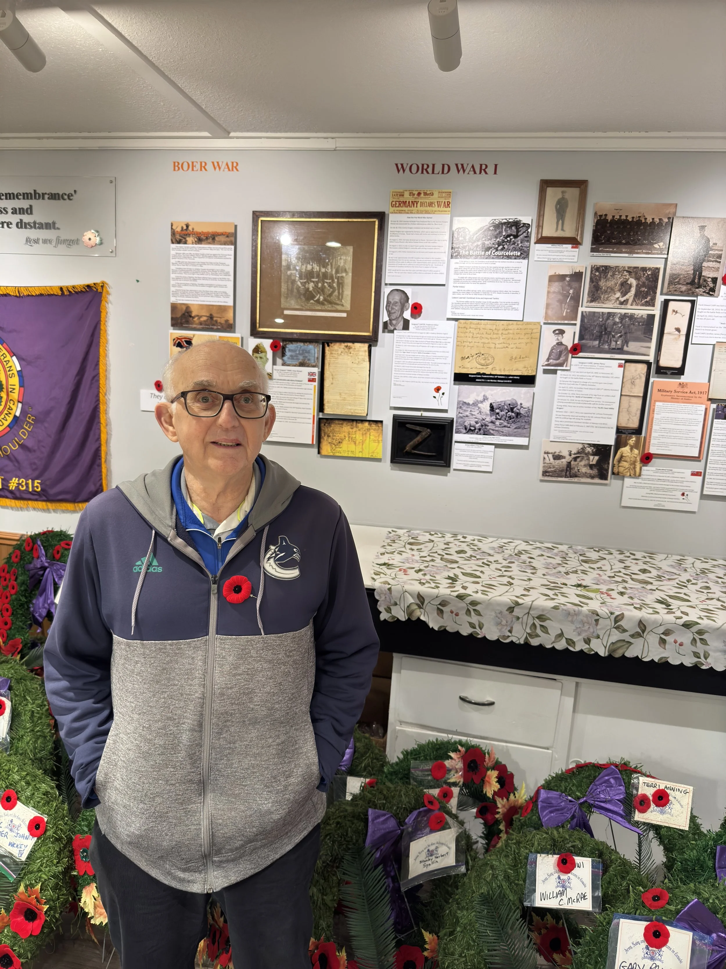 Dave CARTER, son of John CARTER.  Remembrance Day 2024