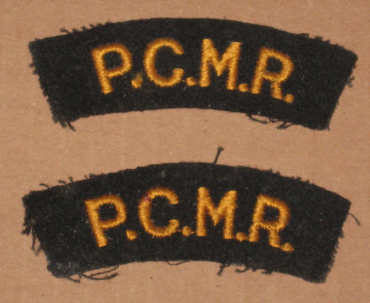 Pacific Coast Military Rangers patches.