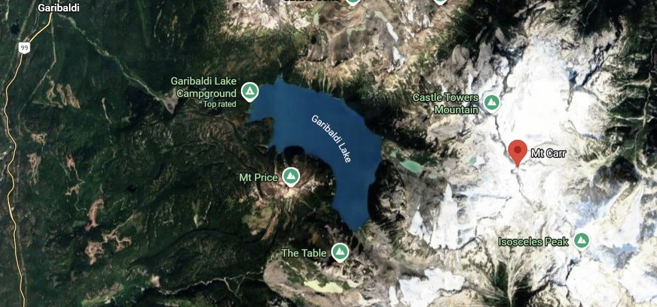 Mount Carr, named after Frank Carr