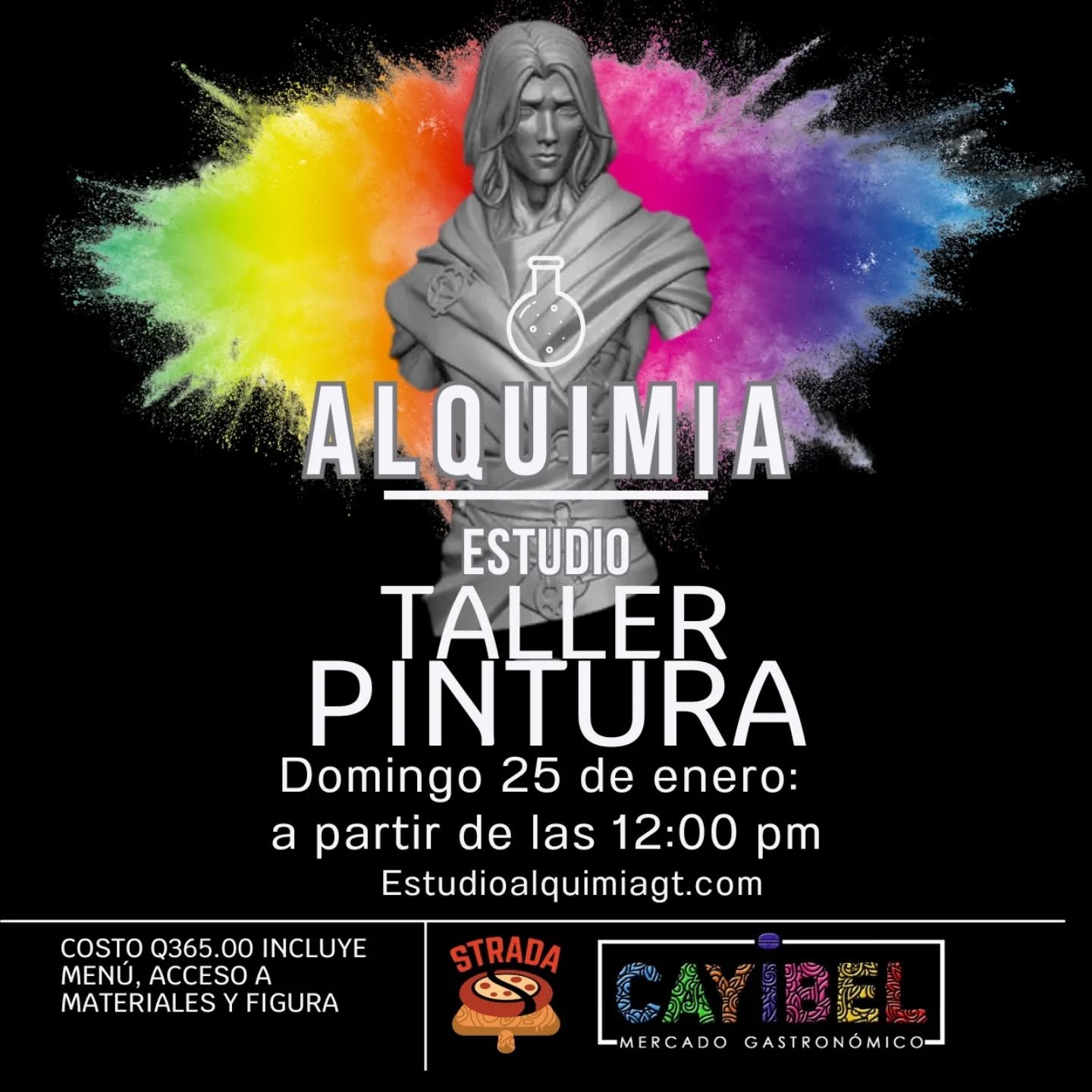 🎨✨ Taller de Pintura &ndash; Viktor (Arcane) ✨🎨
Este 25 de enero, Viktor llega a Cayibel para una experiencia art&iacute;stica.
Trabajaremos sobre el busto de Viktor, creado por H3ll Creator, explorando c&oacute;mo el color, la textura y el manejo 
