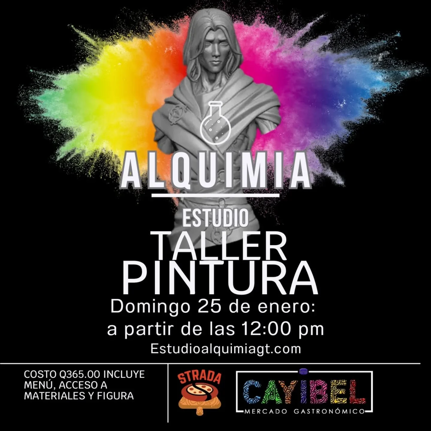 🎨✨ Taller de Pintura &ndash; Viktor (Arcane) ✨🎨
Este 25 de enero, Viktor llega a Cayibel para una experiencia art&iacute;stica.
Trabajaremos sobre el busto de Viktor, creado por H3ll Creator, explorando c&oacute;mo el color, la textura y el manejo 