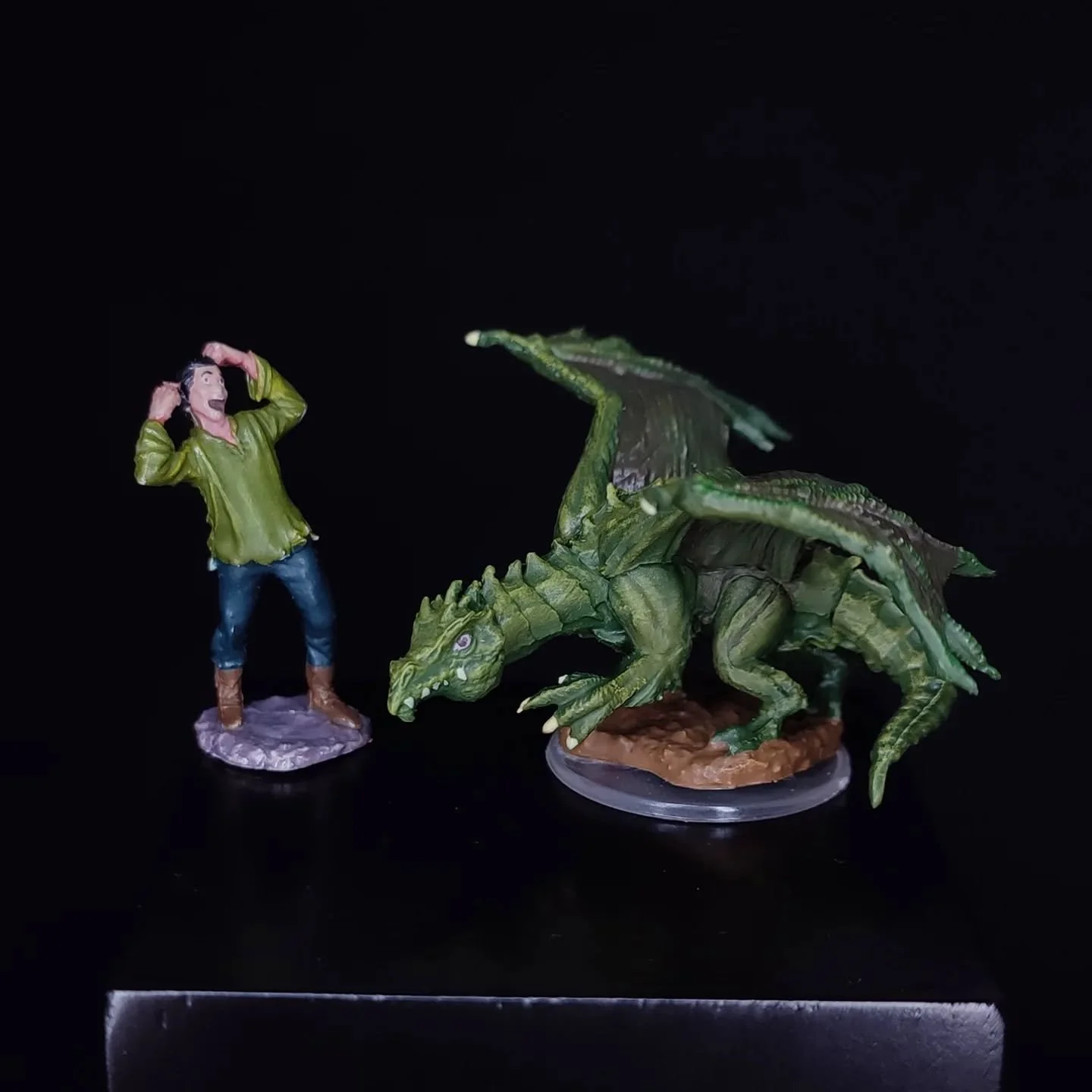 Green Drag&oacute;n
Miniatura para Dungeons &amp; Dragon's de @wizkidsgames.
Pintada por Fernando Gutierrez con acr&iacute;licos.
.
Env&iacute;anos un DM si quieres que pintemos para ti
.
Pintamos desde Guatemala 🇬🇹 
.
#dungeonsanddragons #estudioa