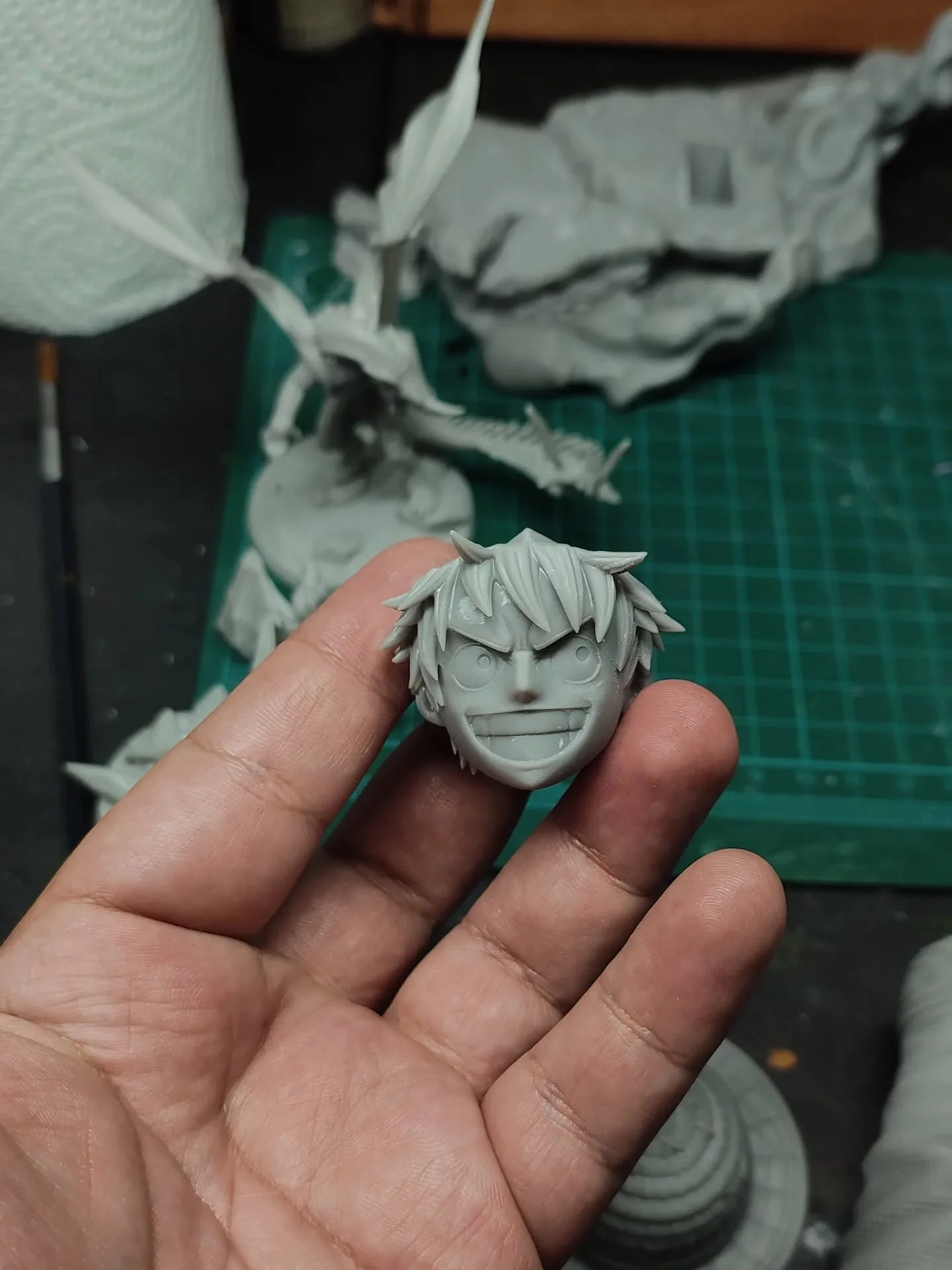 Pintar figuras se est&aacute; volviendo cada vez m&aacute;s accesible gracias a la impresi&oacute;n 3d. 
Poder acceder a dise&ntilde;os y esculturas que en otra &eacute;poca ser&aacute; casi imposible te abre mil posibilidades.

#paintfigures #onepie