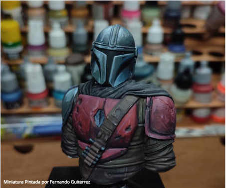 Space Man Busto de resina