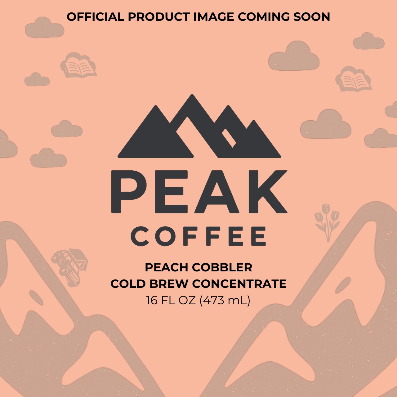Peach Cobbler Cold Brew Concentrate - 16 oz (8 Servings)