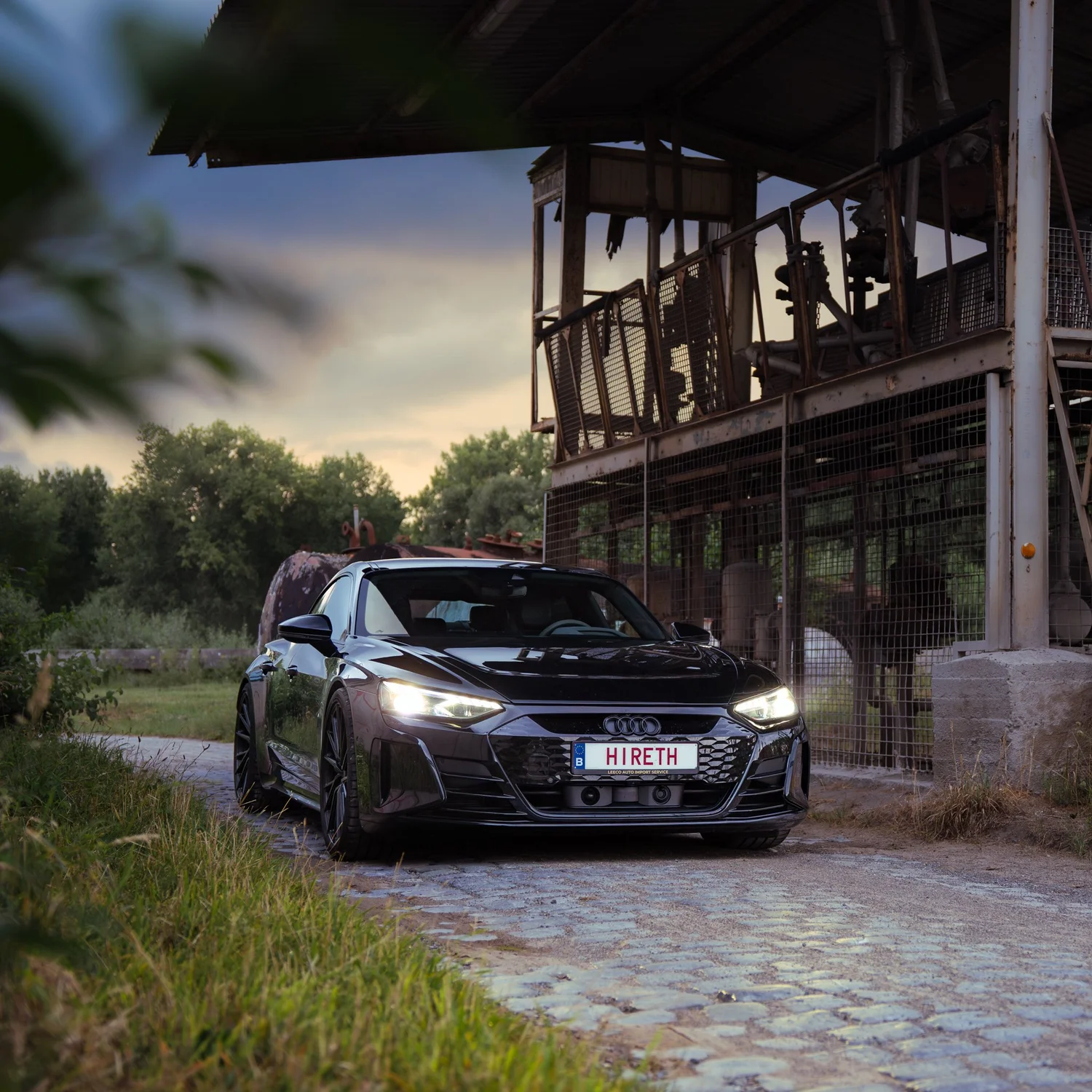 Audi RS e-tron GT op locatie, automotive fotografie, fotograaf Puurs, yelu visuals
