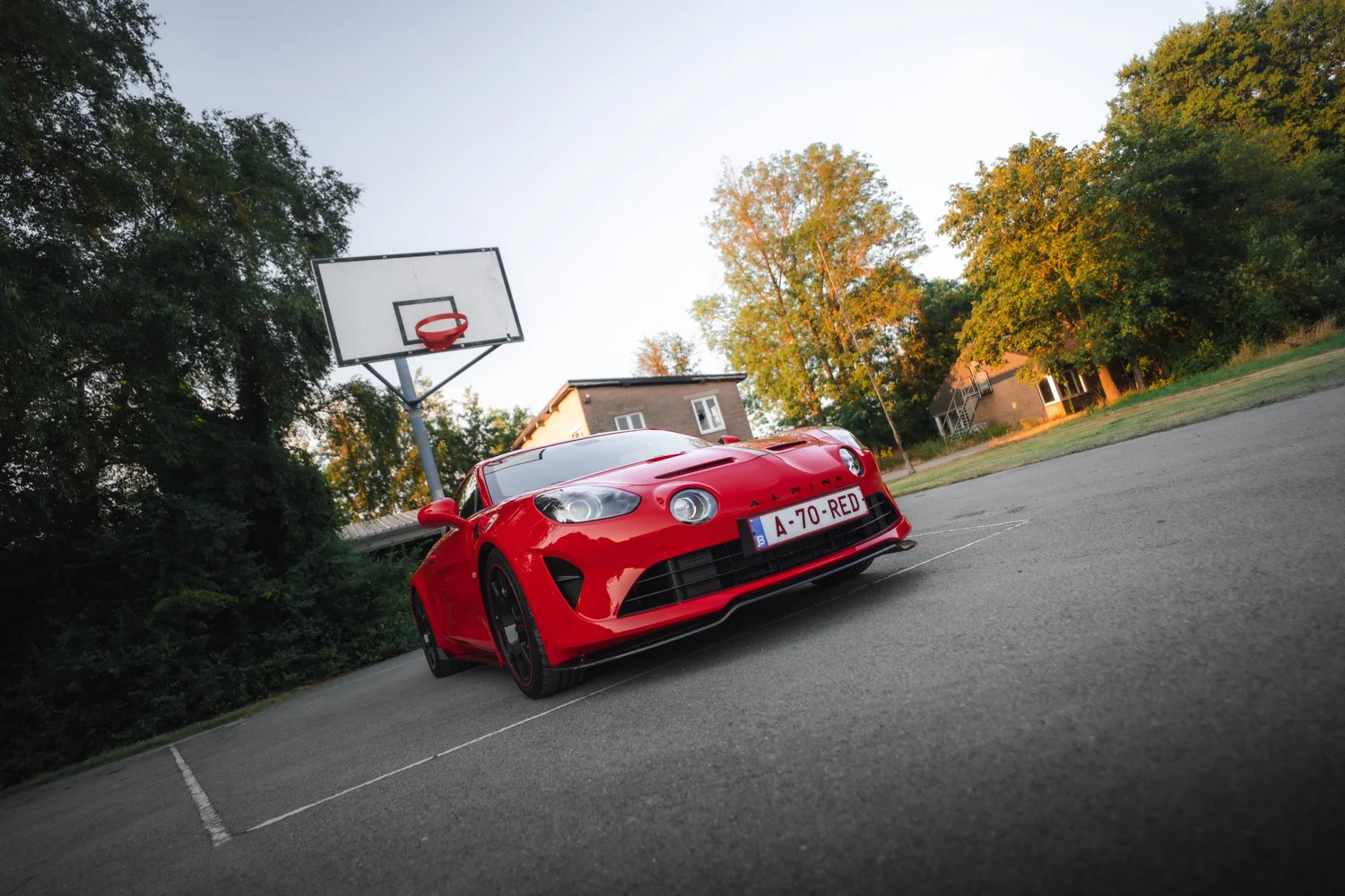 Alpine A110R op locatie, automotive fotografie, fotograaf Puurs, yelu visuals