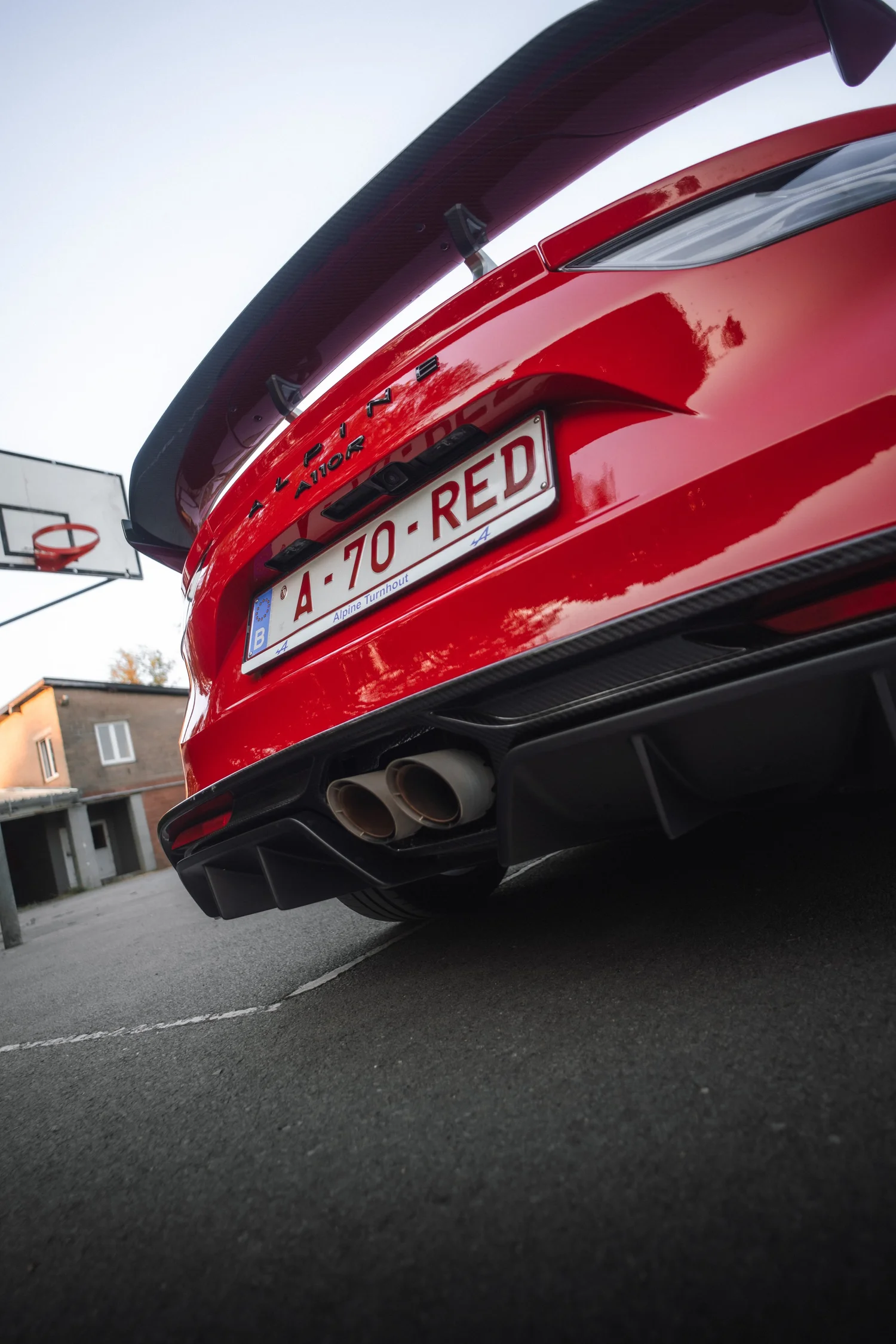 Alpine A110R op locatie, automotive fotografie, fotograaf Puurs, yelu visuals