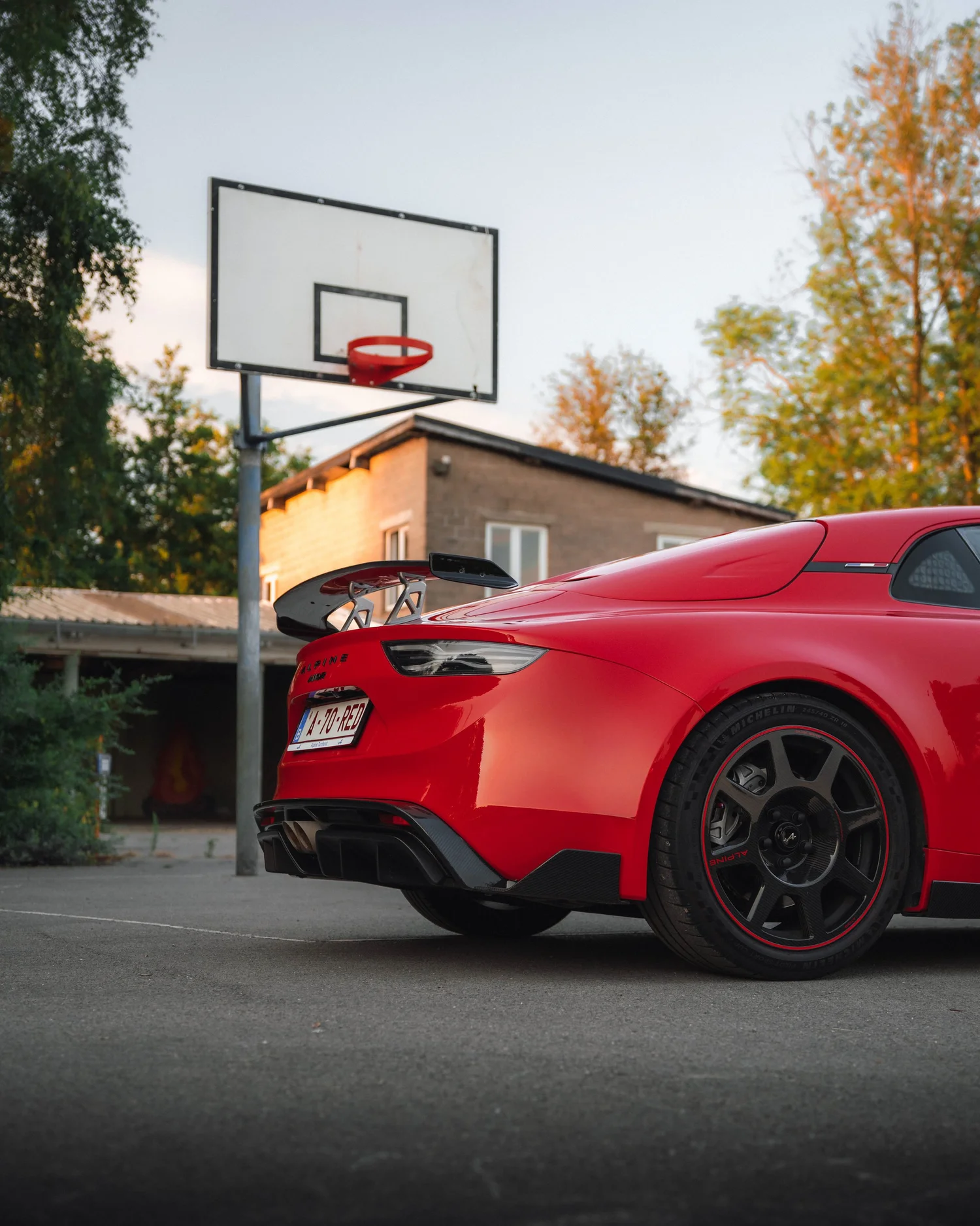 Alpine A110R op locatie, automotive fotografie, fotograaf Puurs, yelu visuals