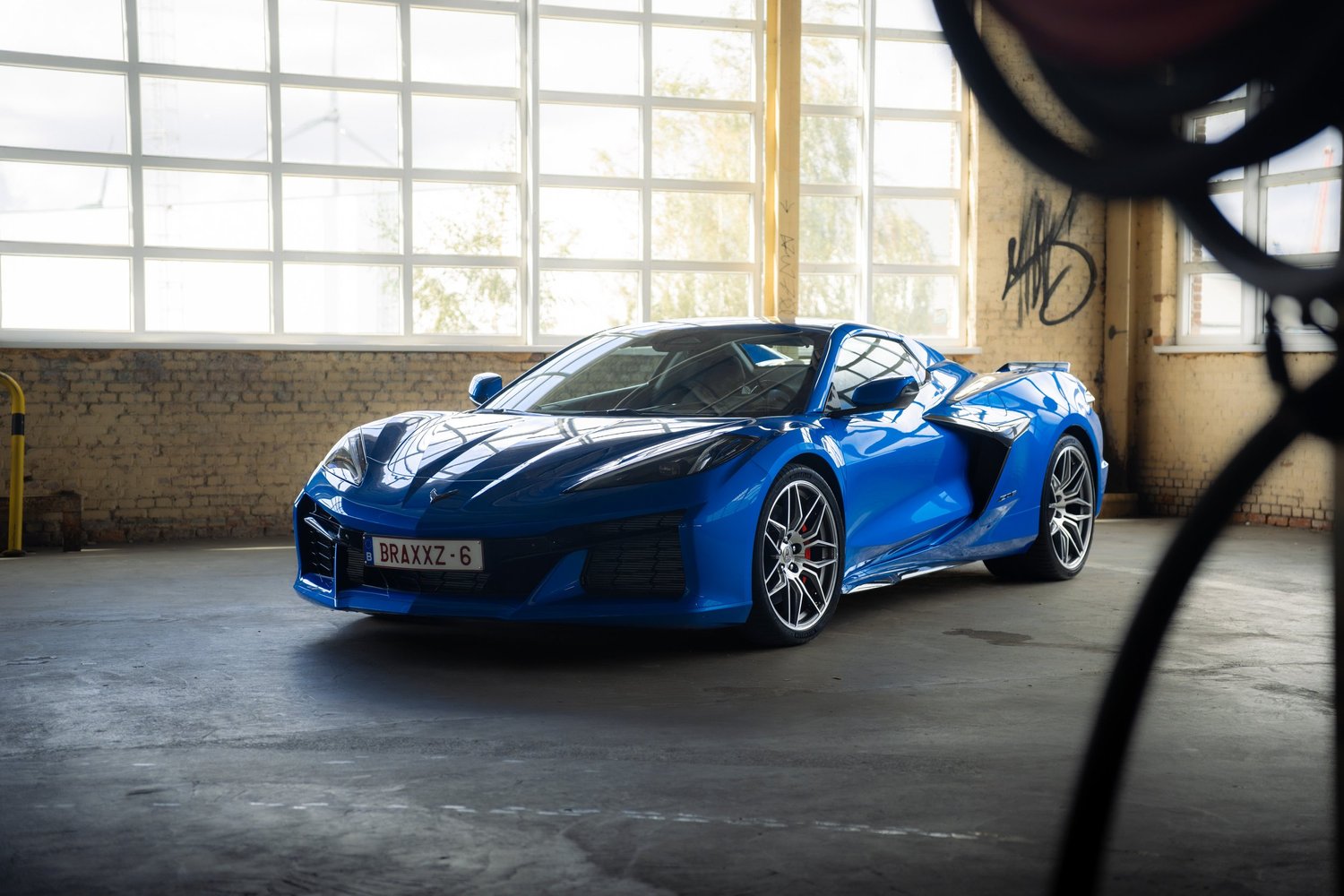Corvette C8 Z06 op locatie, automotive fotografie, fotograaf Puurs, yelu visuals
