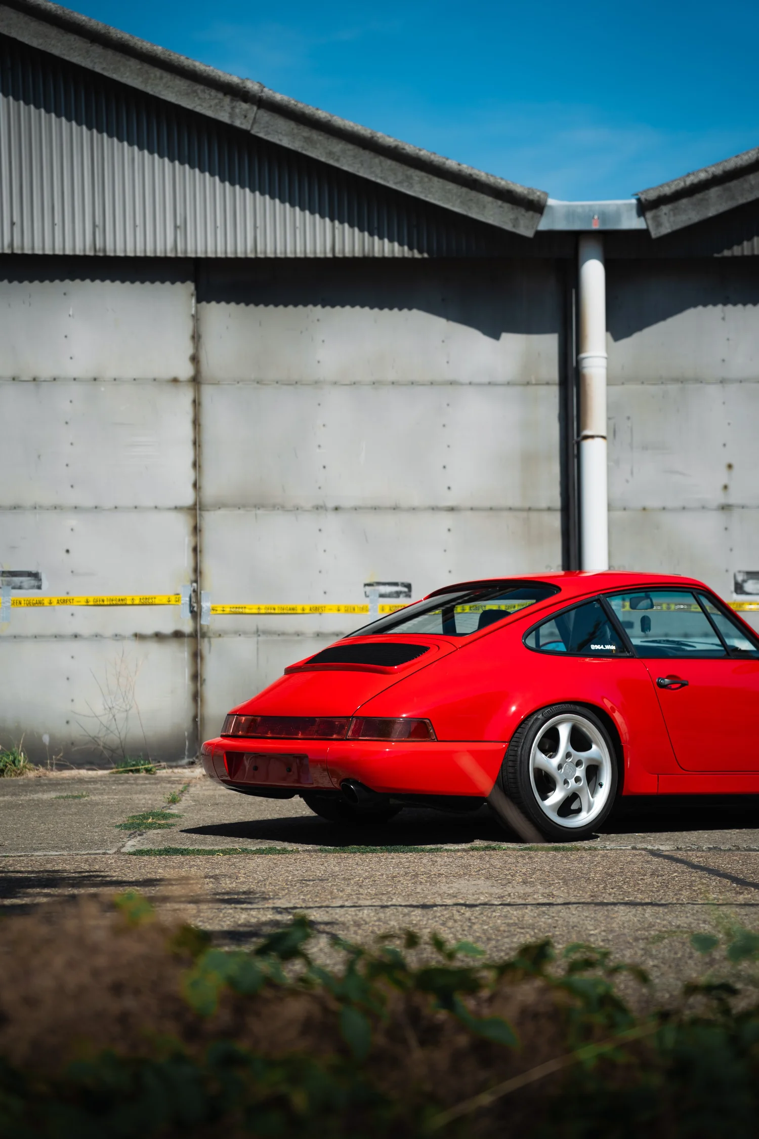 Porsche 964 detail, automotive fotografie, fotograaf Antwerpen, yelu visuals