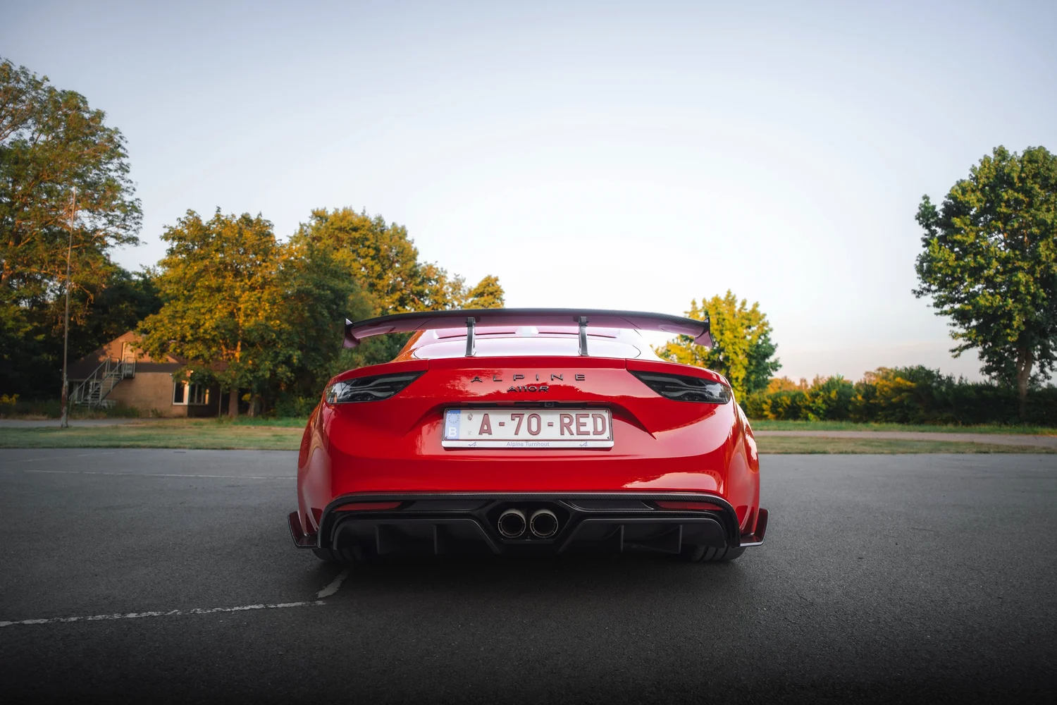 Alpine A110R op locatie, automotive fotografie, fotograaf Puurs, yelu visuals