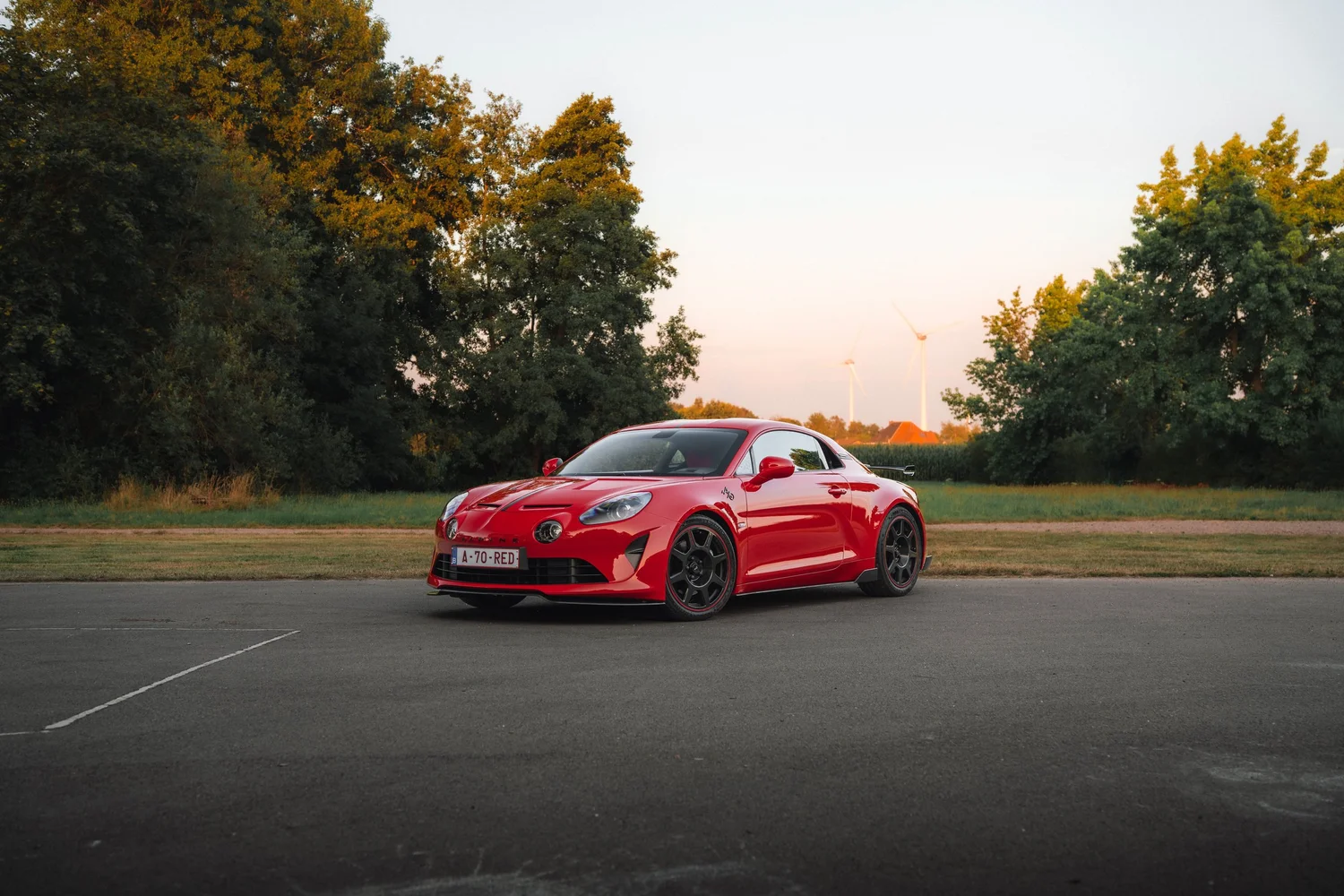 Alpine A110R op locatie, automotive fotografie, fotograaf Puurs, yelu visuals