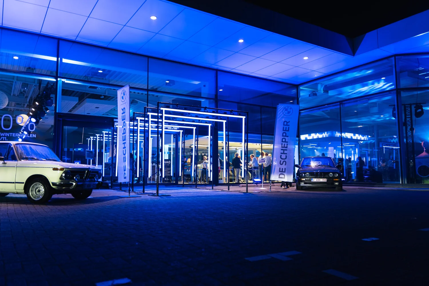 BMW I3 Reveal De Schepper, sfeerbeeld, event fotografie, fotograaf Antwerpen, yelu visuals