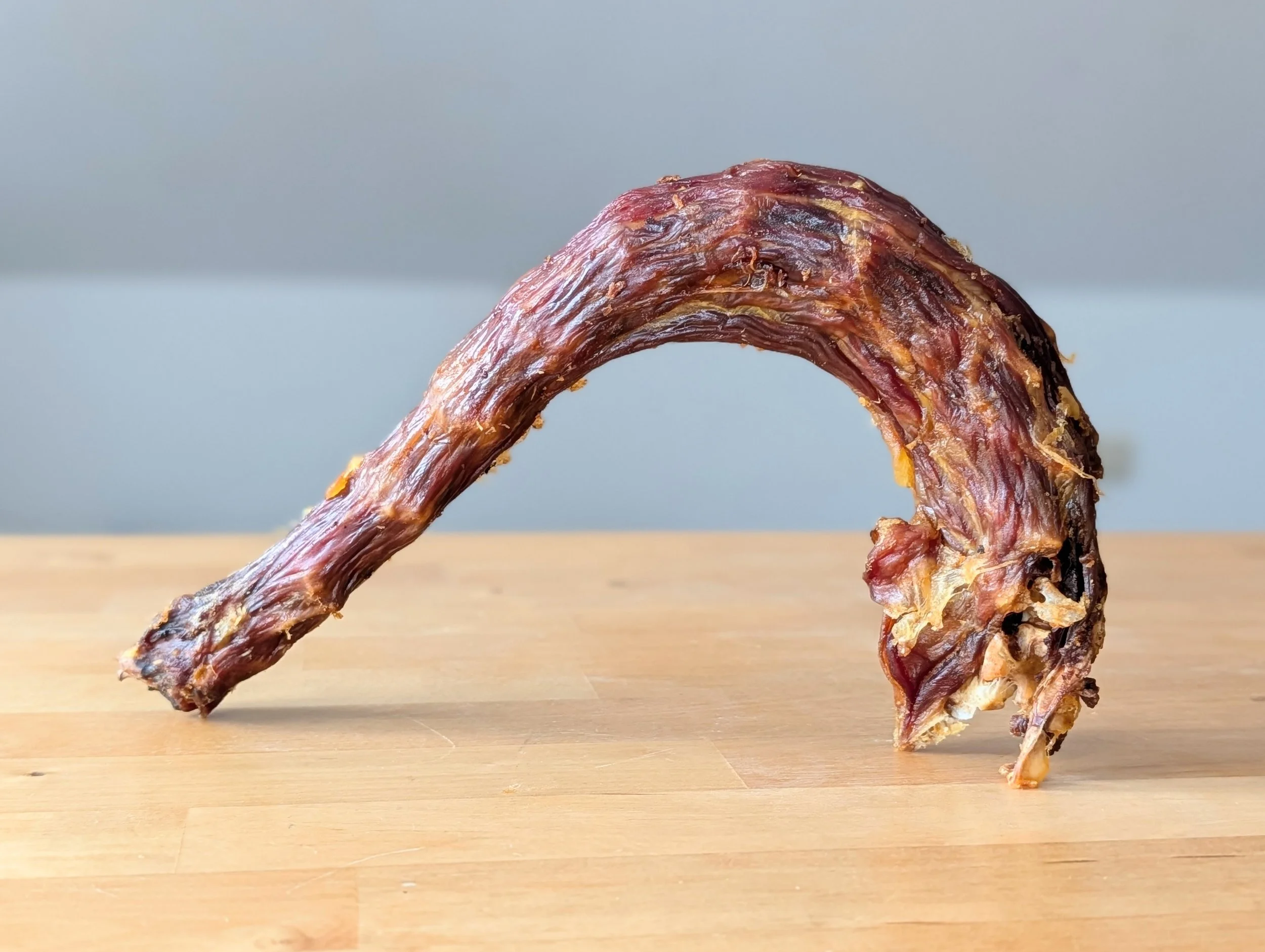 Mastication naturelle : cou de dinde