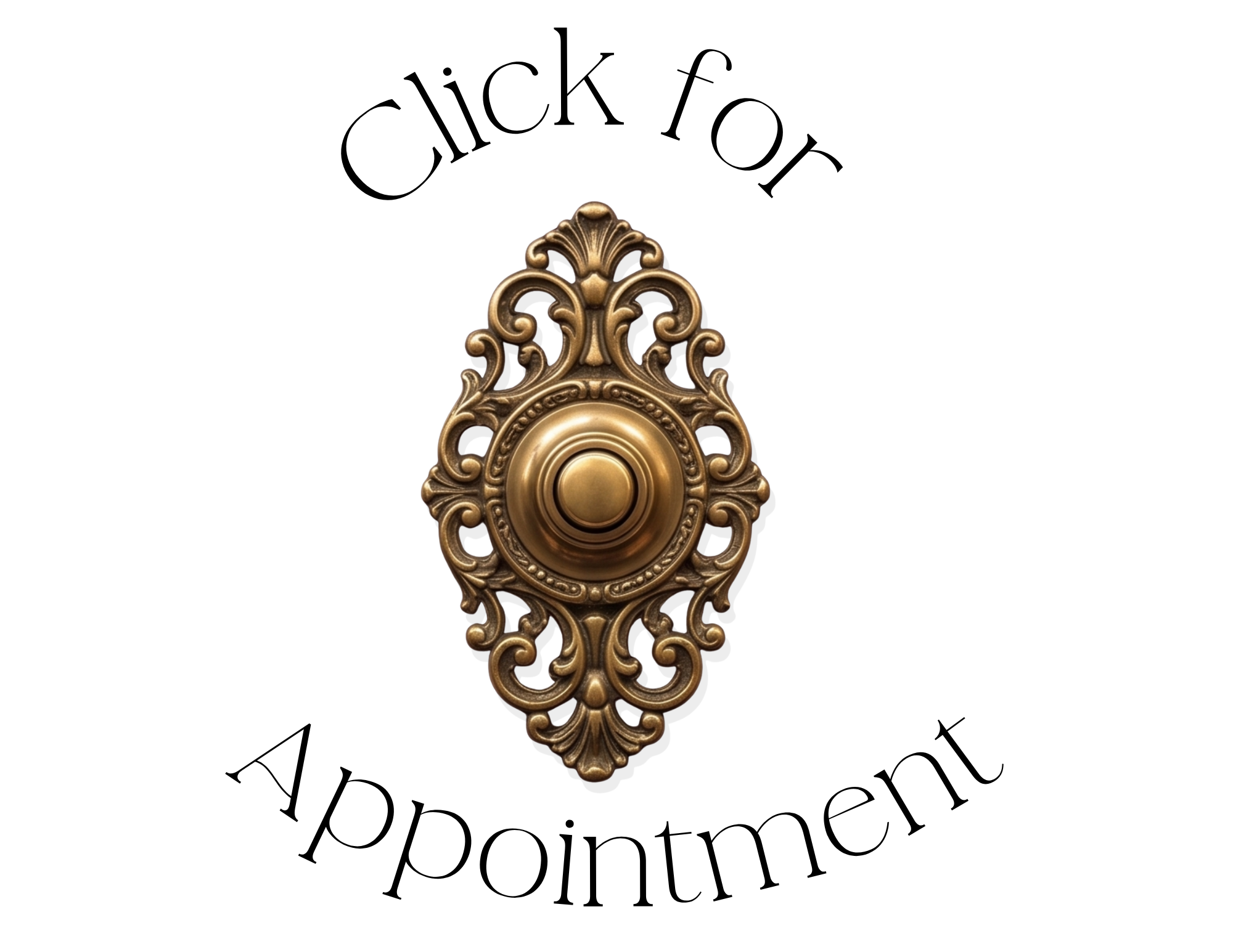 An ornate gold decorative object with floral and scroll designs, featuring a central circular element.