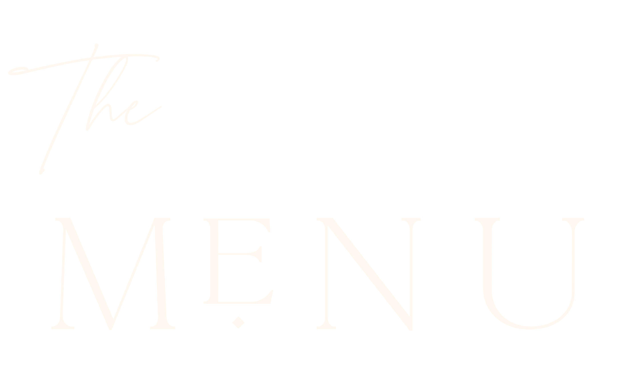 Text reading 'The Mending' in a stylish font on a black background.
