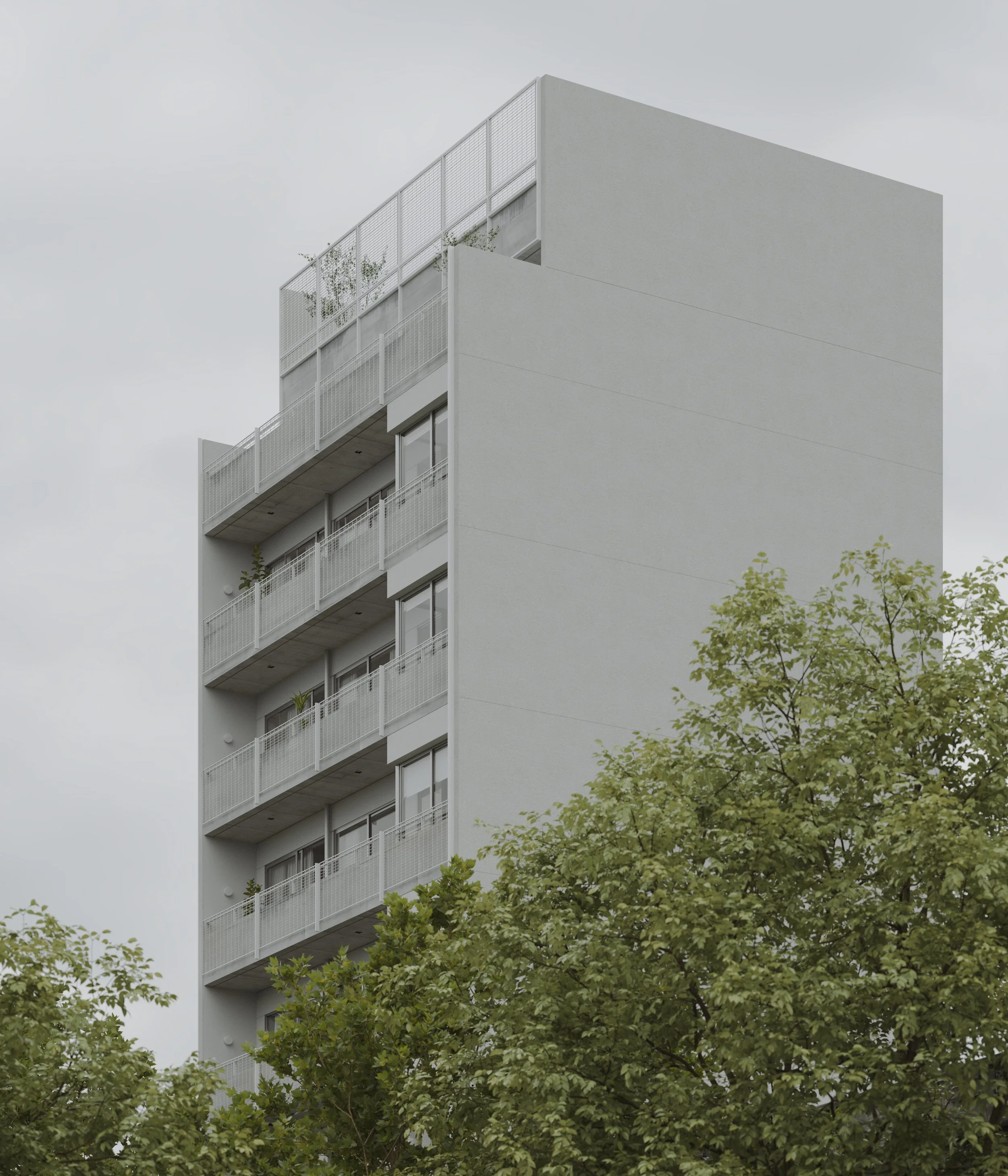 OBRA HMC / proyecto construido / 
categoría: residencial / edificio de viviendas en altura / 2755 m2 / locación: Almagro, Buenos Aires / imagen: sftwr.xyz