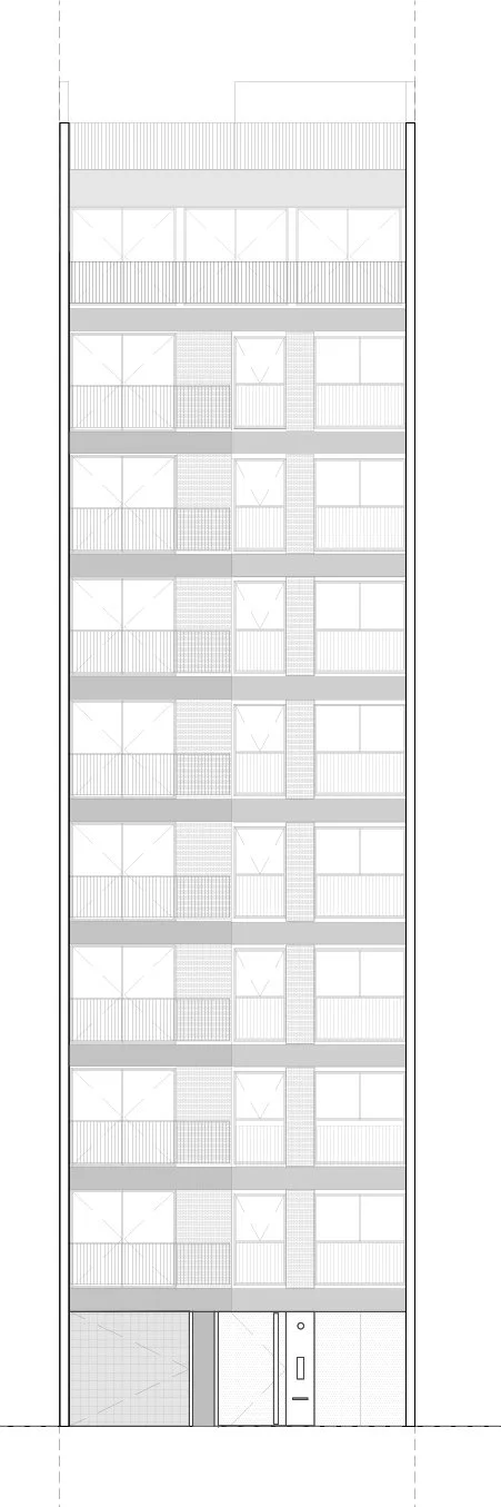 OBRA HMBT / proyecto construido / categoría: residencial / edificio de viviendas en altura /  1300 m2 / locación: Villa Crespo, Buenos Aires