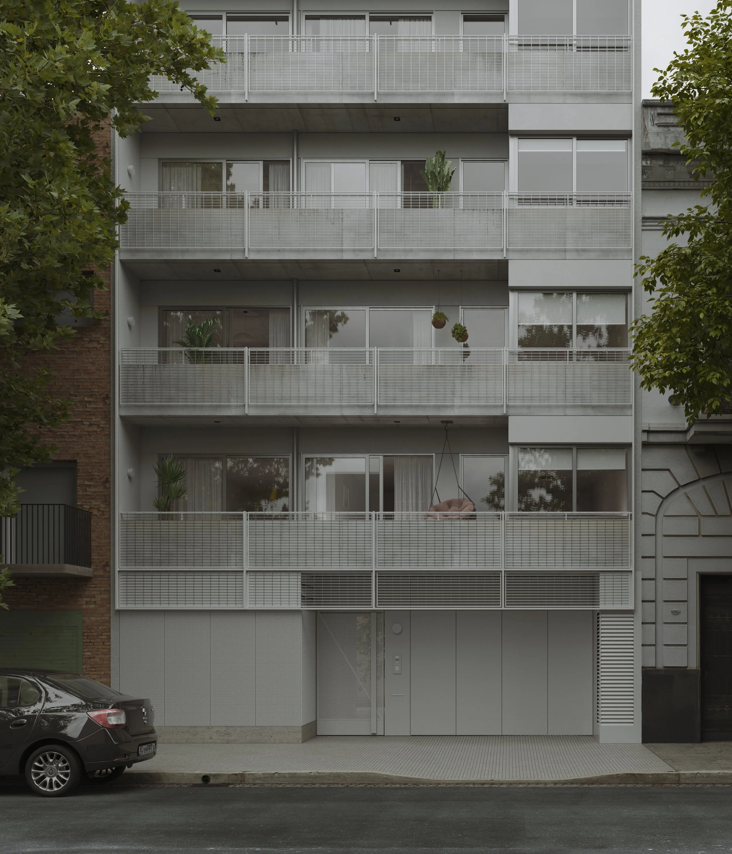 OBRA HMC / proyecto construido / 
categoría: residencial / edificio de viviendas en altura / 2755 m2 / locación: Almagro, Buenos Aires / imagen: sftwr.xyz