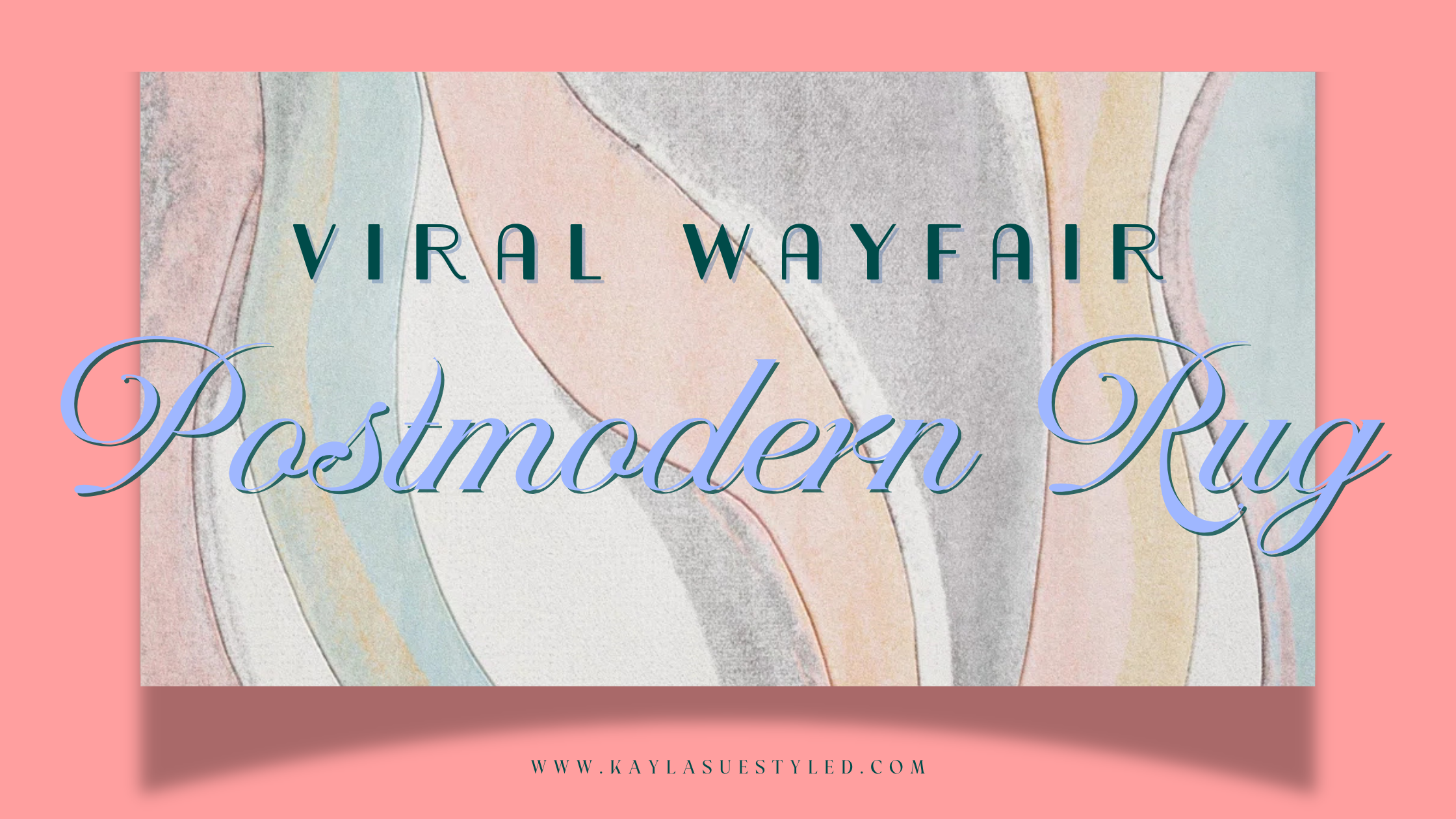 wayfair 80’s vintage look rug