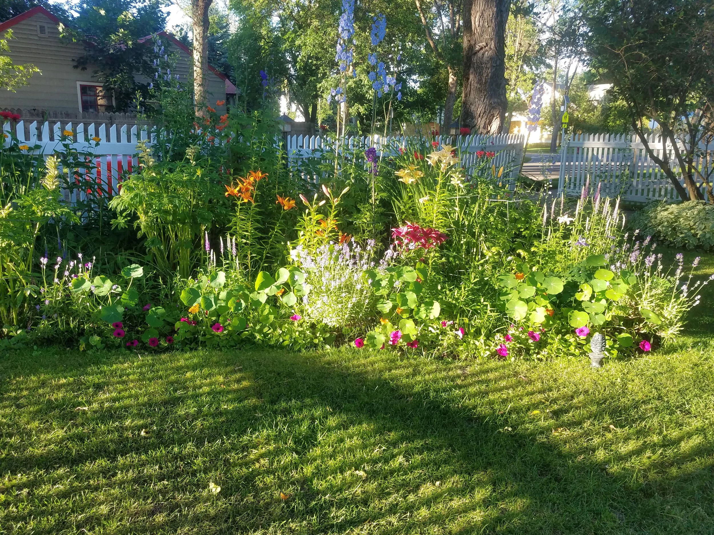 Perennial flower garden at Garden Wall Inn.