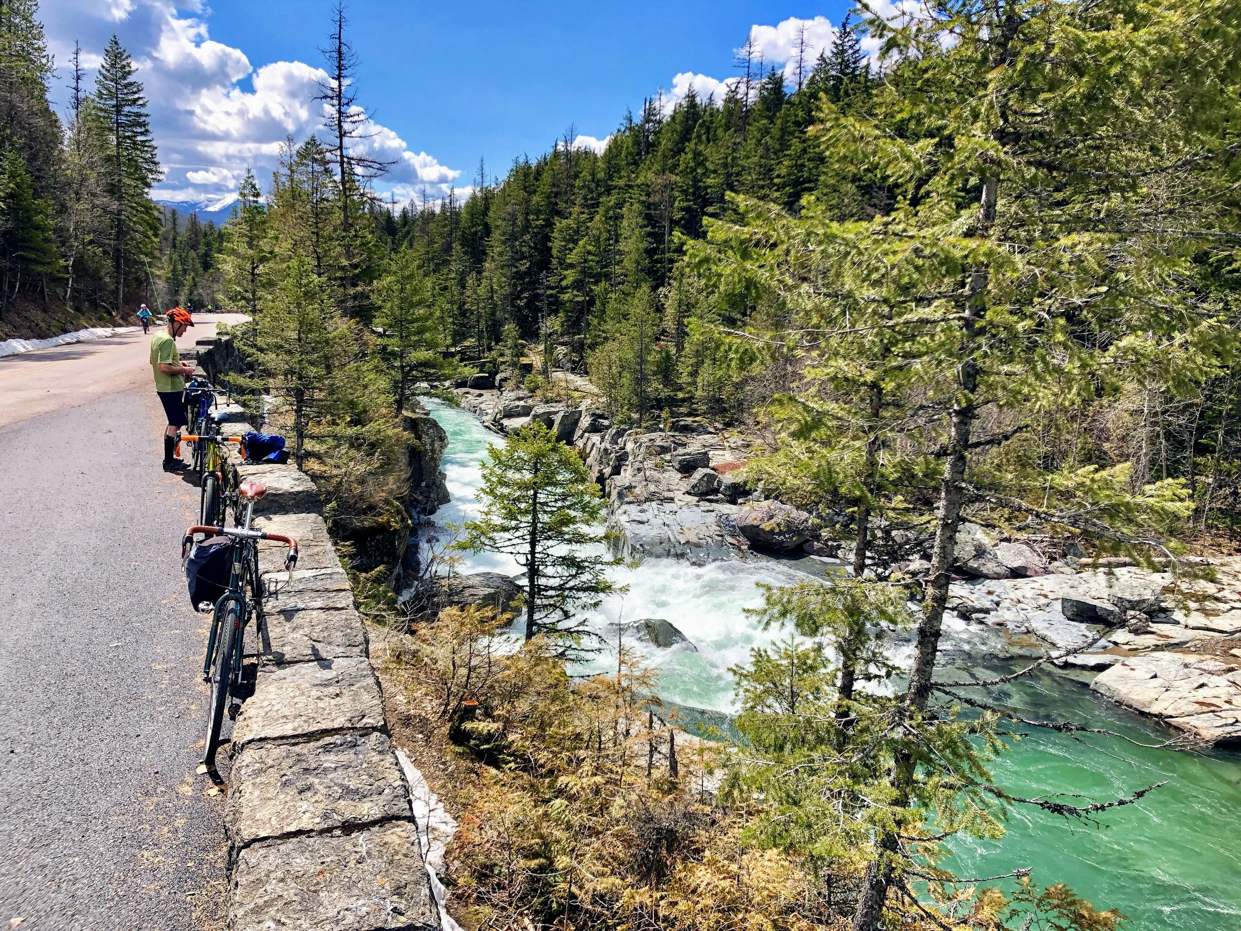 Bicycling the Going to The Sun Road in Glacier National Park 