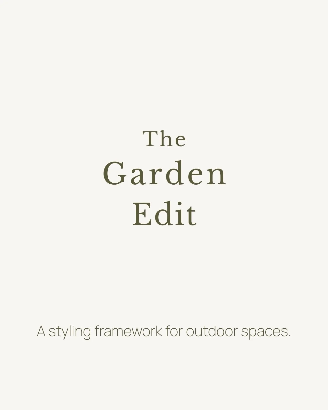 Most outdoor spaces don&rsquo;t need more plants.
They need more editing.

The Garden Edit is our framework for outdoor spaces:
define the space
shape the plan
bring it to life.

As hands-on or hands-off as you&rsquo;d like.
Always styled with a purp
