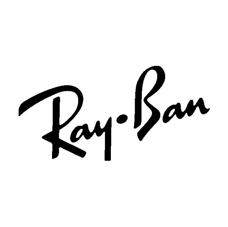 Logo de la marque Ray-Ban en style cursif noir