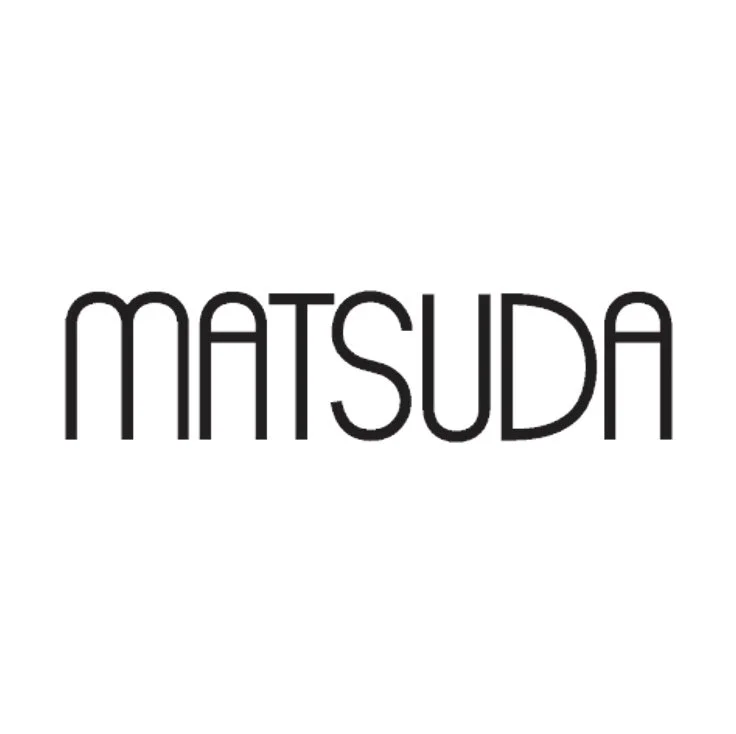 Logo avec le mot « MATSUDa » en lettres noires sur fond blanc.