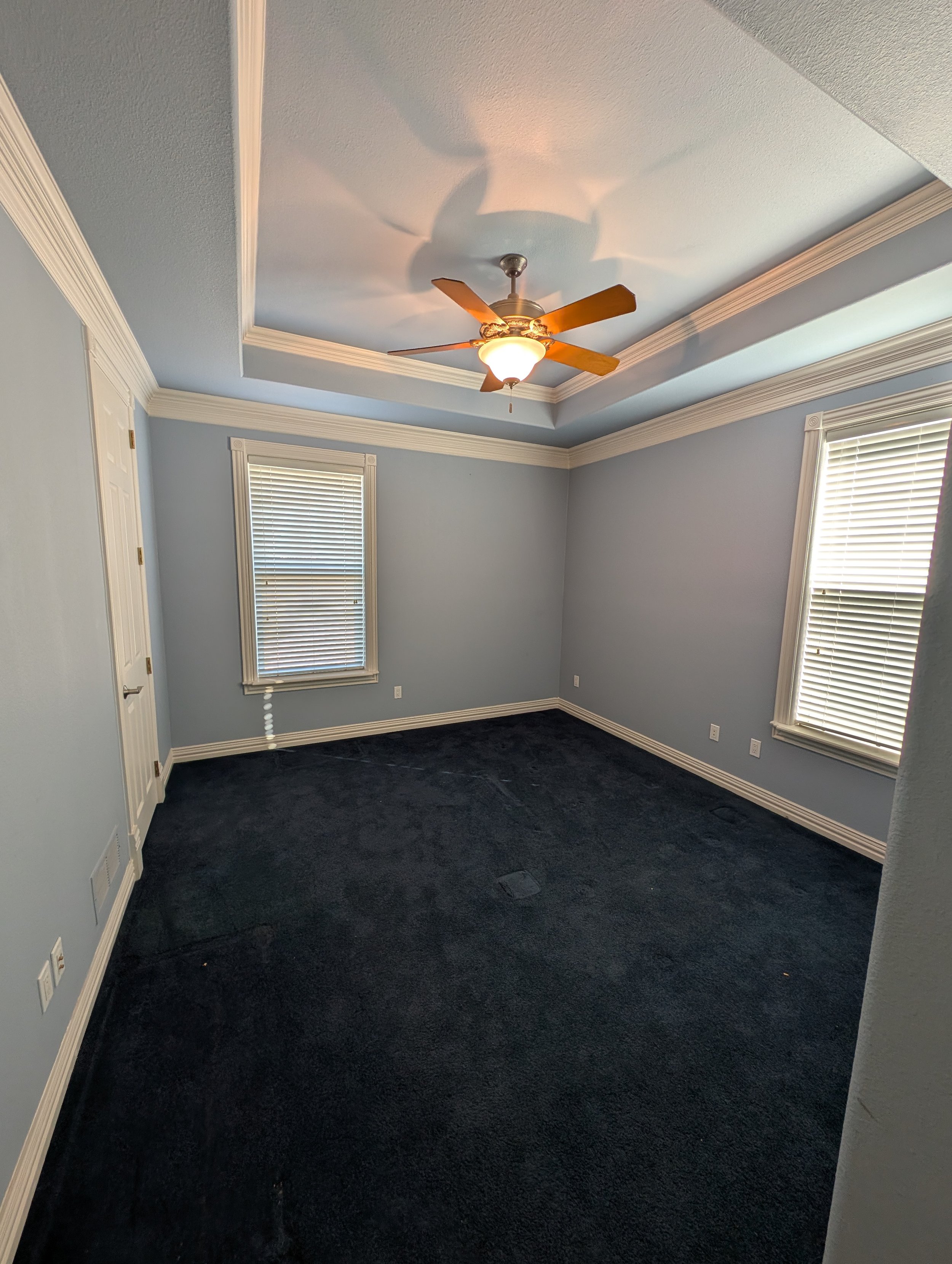 Interior Painting of a bedroom in Shady Shores, TX- before