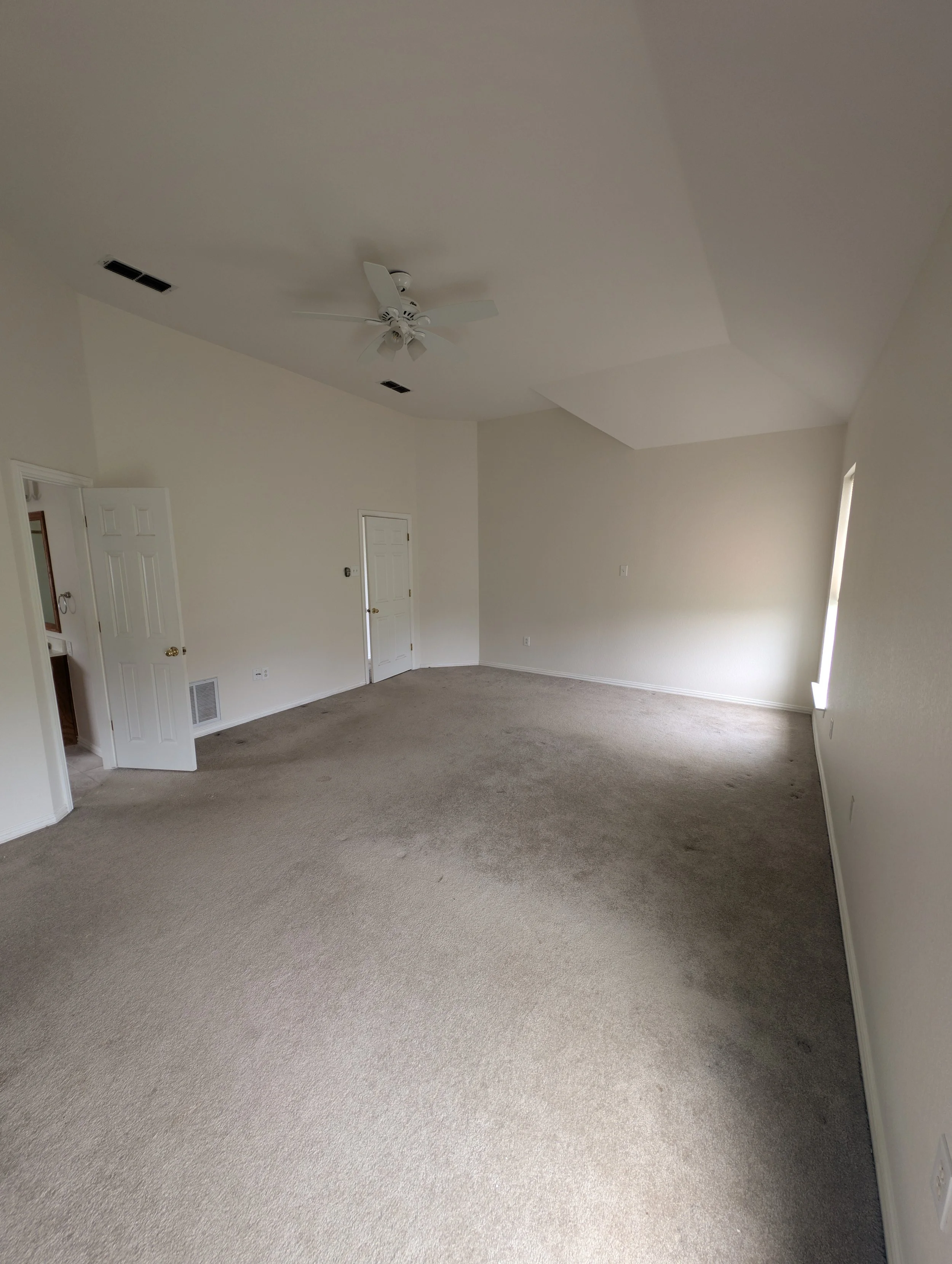 Interior Painting of primary bedroom in Decatur, TX - before