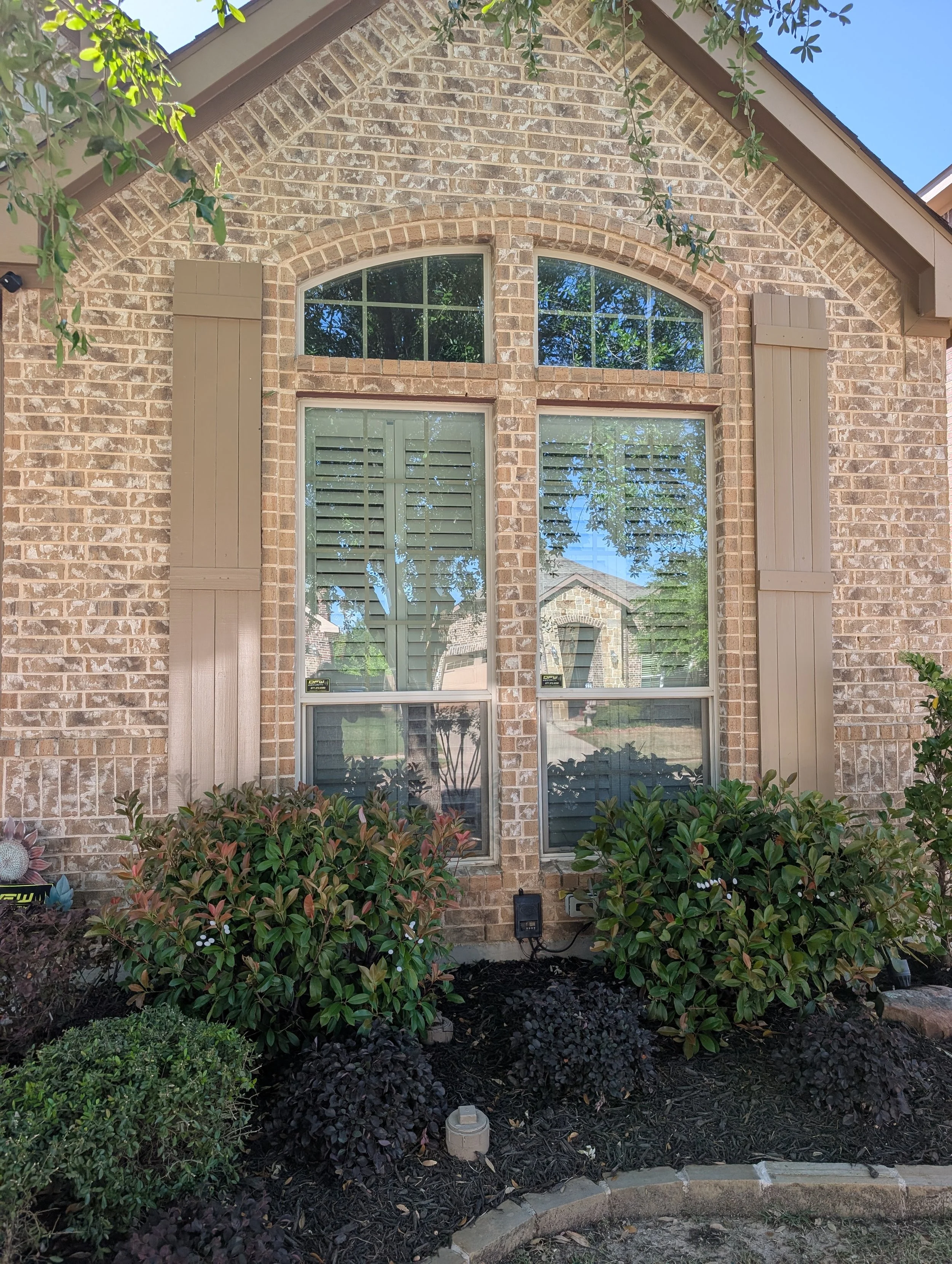 Painting of a exterior shutters in Denton, TX - After