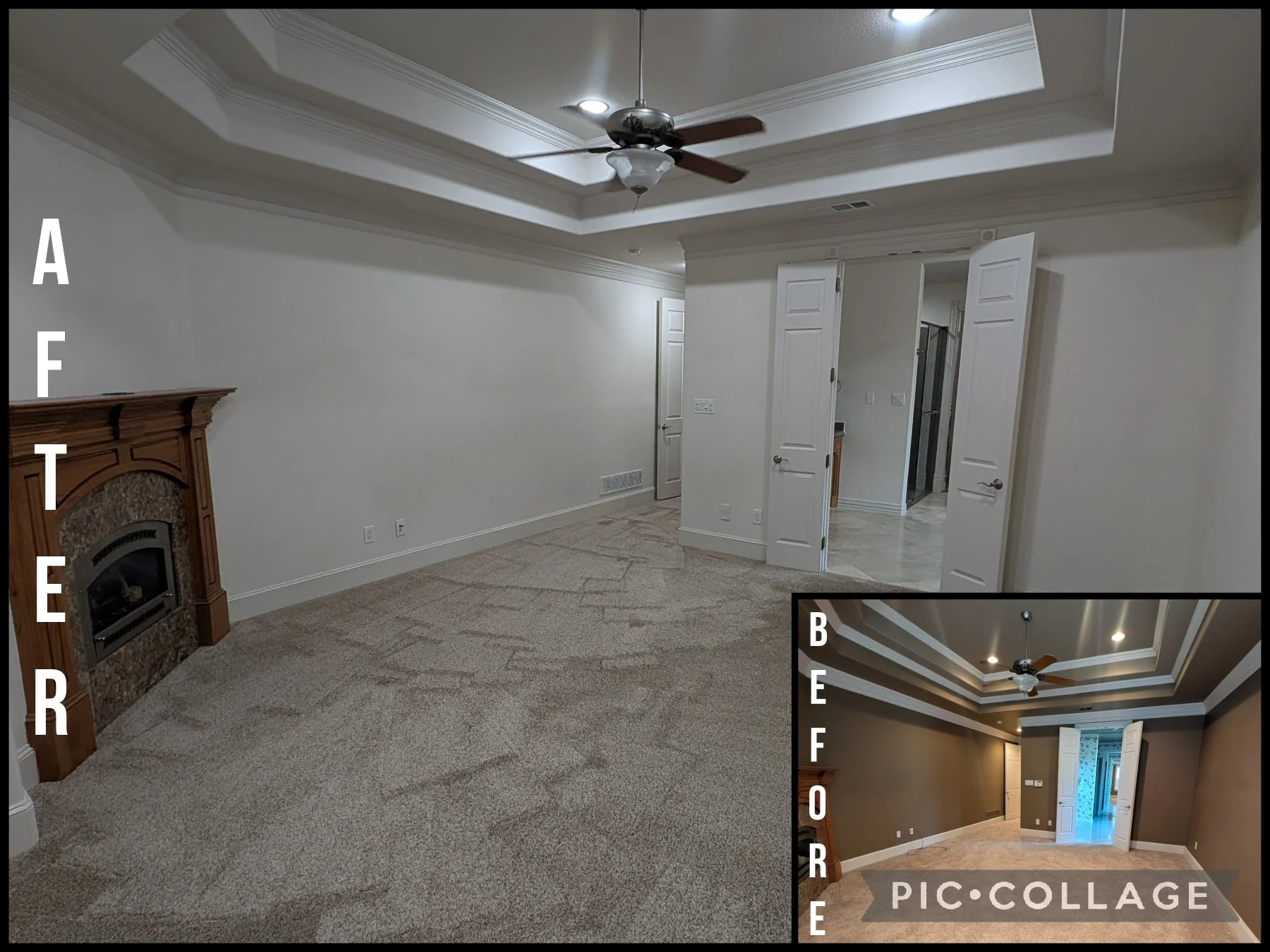 Painting of walls and ceiling